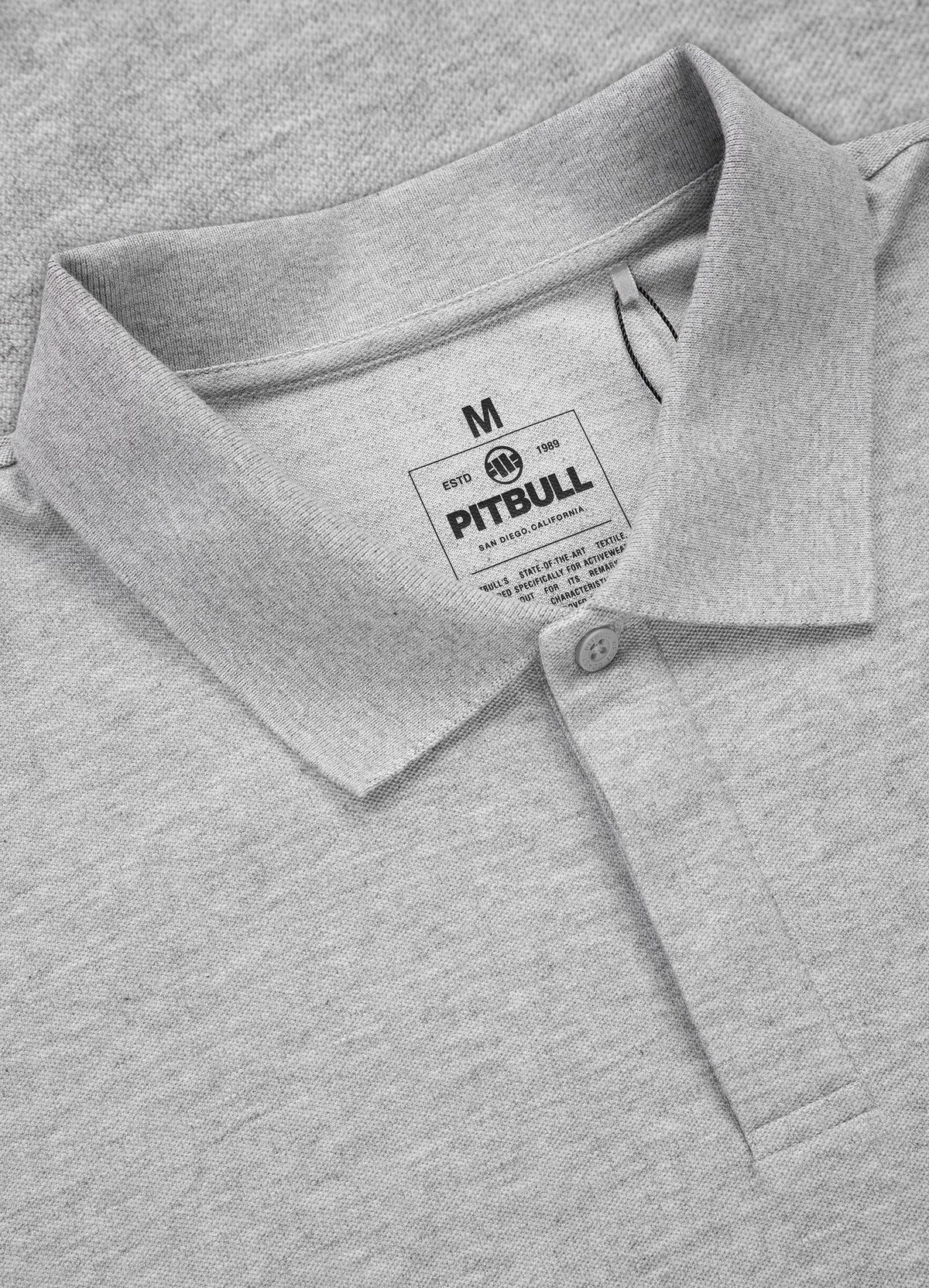 Men&#39;s Polo shirt Pique Rockey - Gray Melange