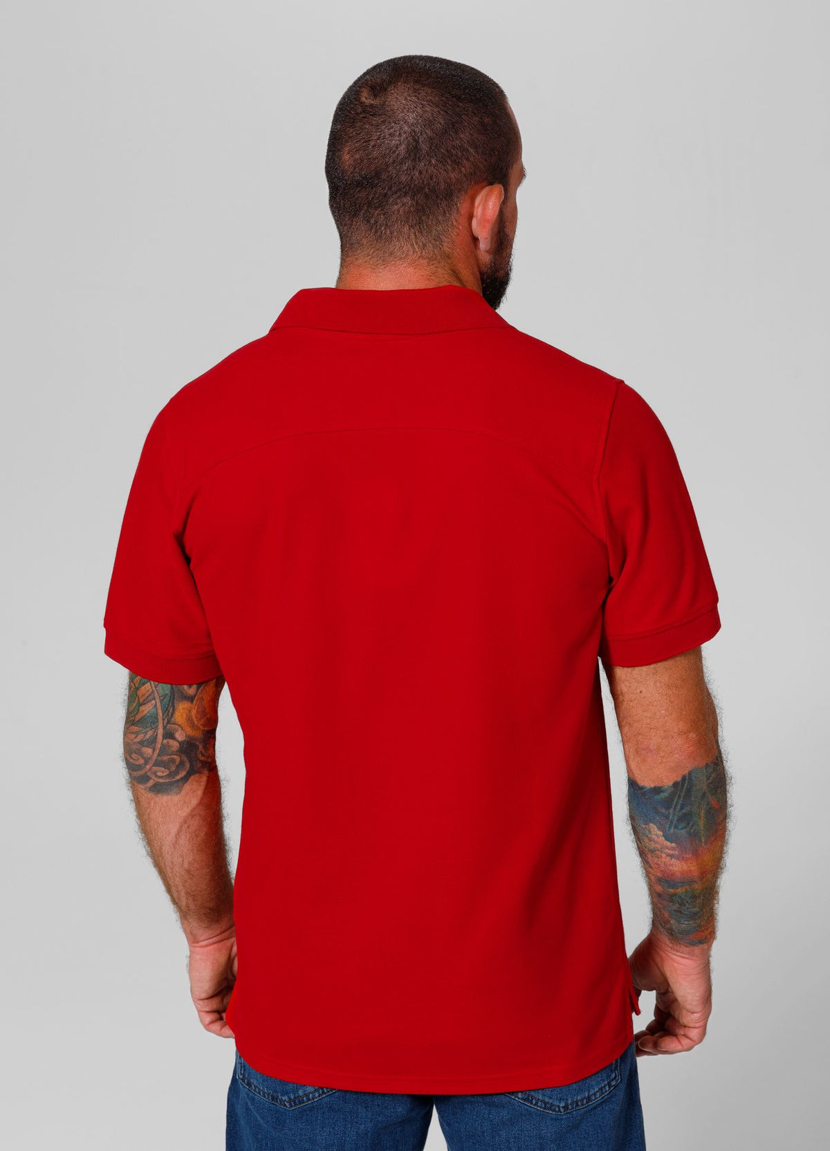 Men&#39;s Polo shirt Pique Rockey - Red