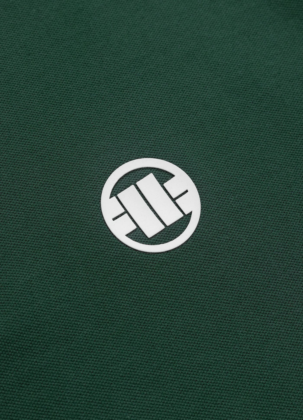 Men&#39;s Polo shirt Pique Stripes Regular - Jade green