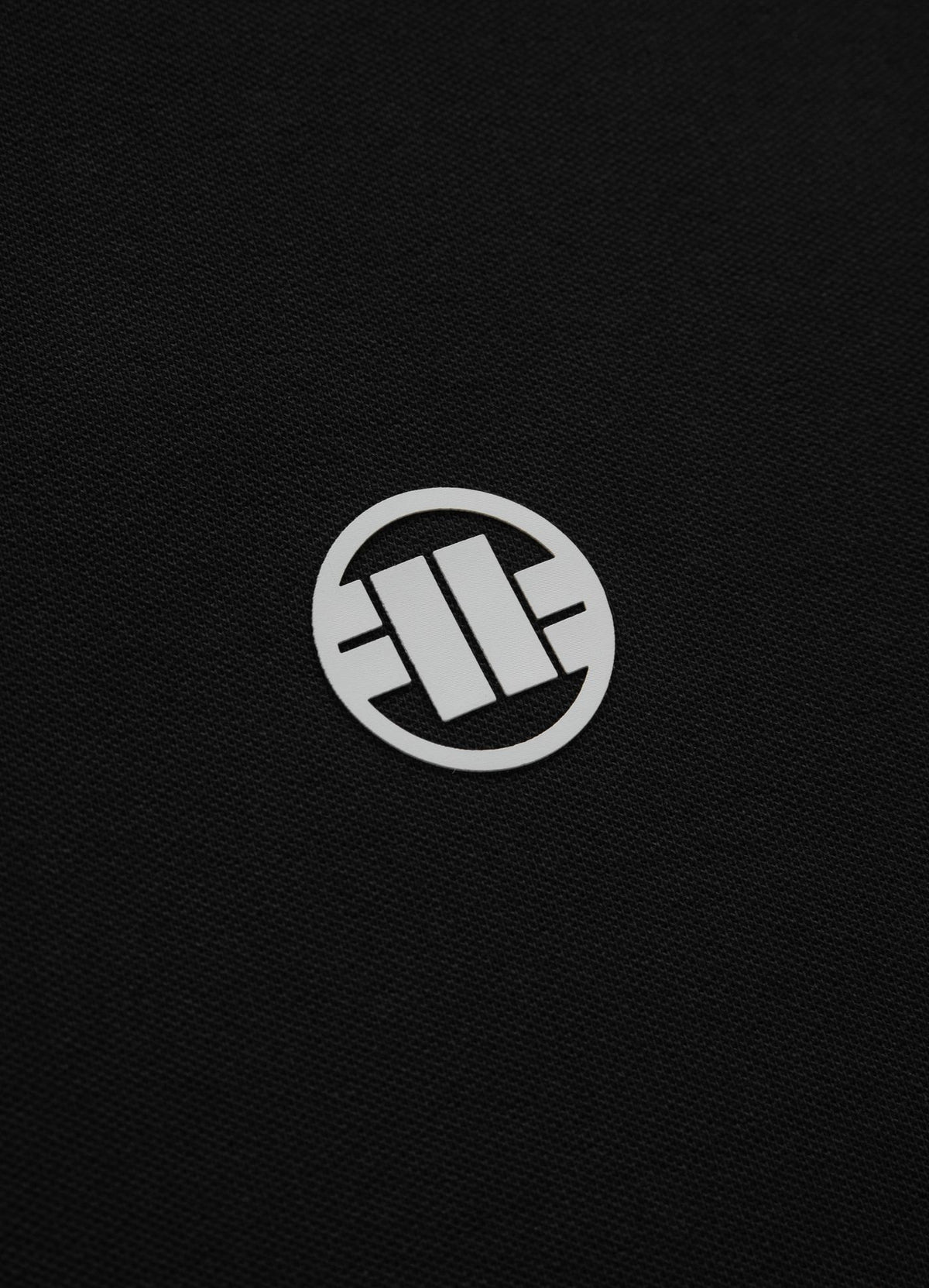 Men's Polo shirt Pique Stripes Regular - Black