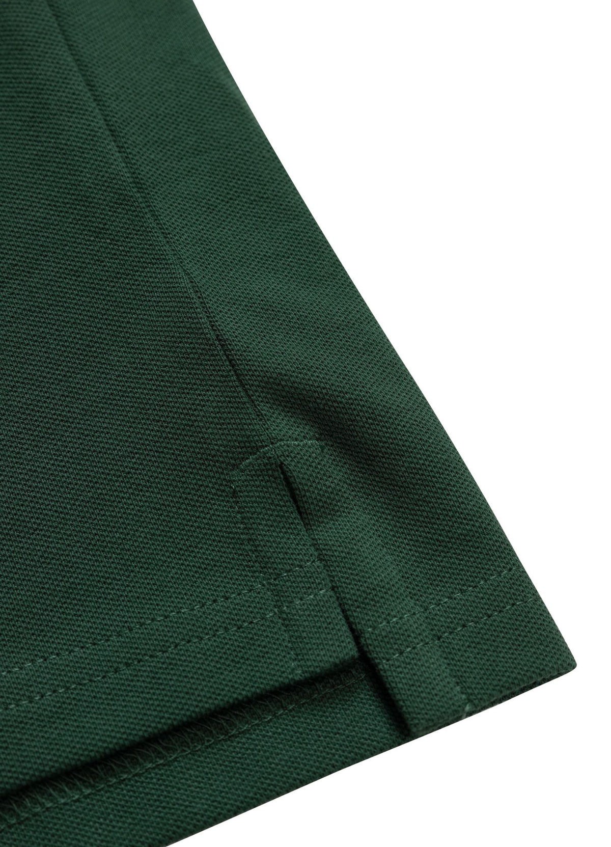 Men&#39;s Polo shirt Pique Stripes Regular - Jade green