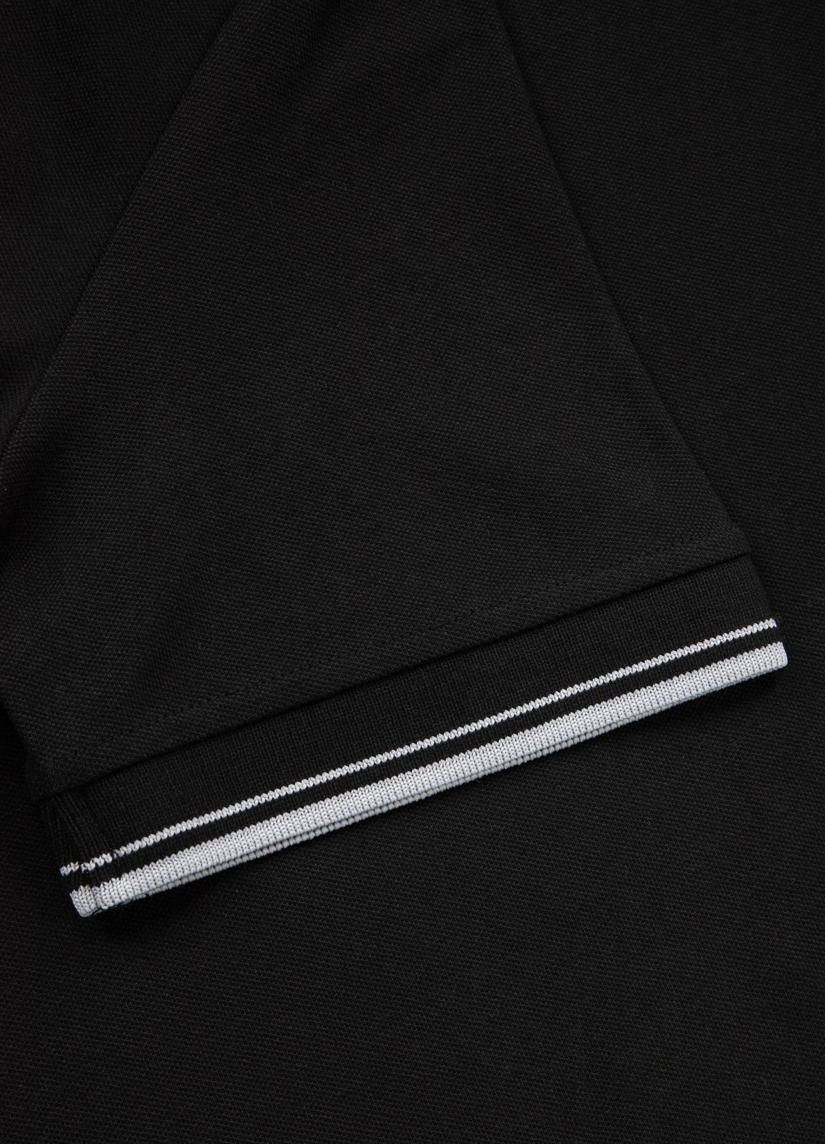 Men&#39;s Polo shirt Pique Stripes Regular - Black