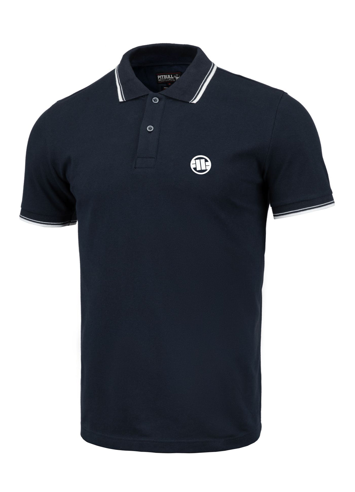 Men's Polo shirt Pique Stripes Regular - Navy