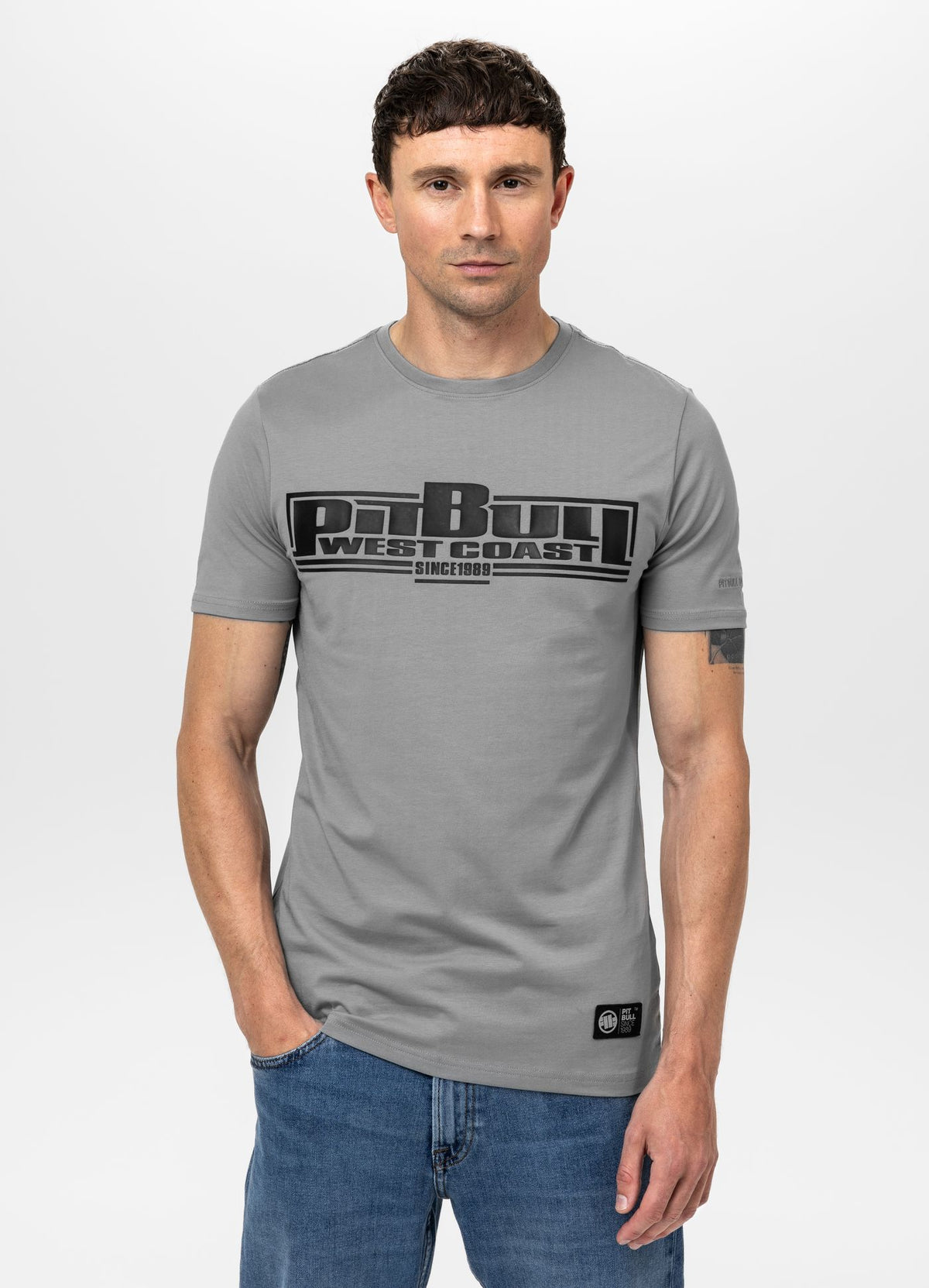 Men&#39;s T-Shirt Slim Fit Classic Boxing - Olive