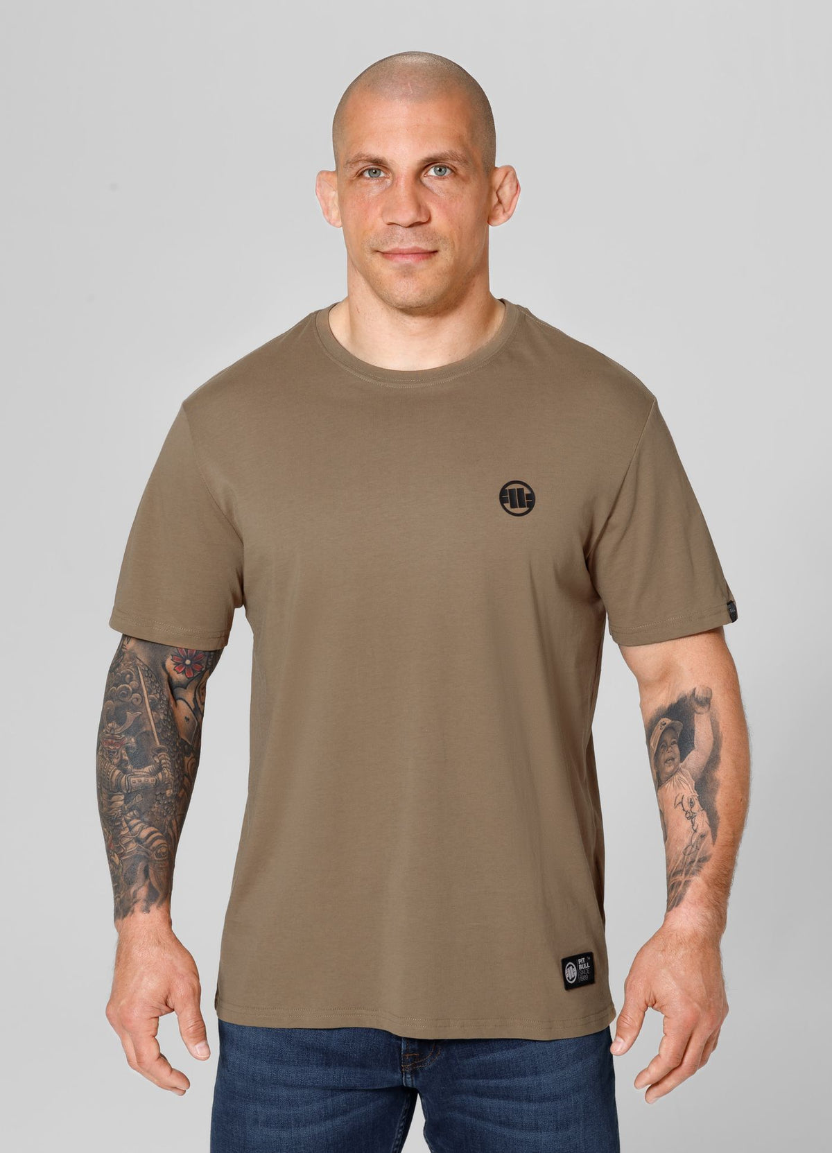 Men&#39;s T-Shirt SMALL LOGO - Coyote brown