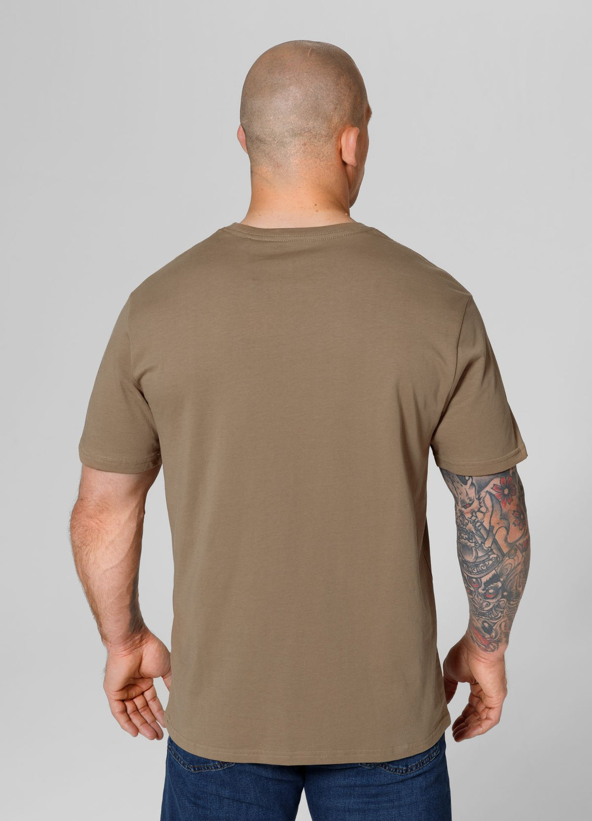 Men&#39;s T-Shirt SMALL LOGO - Coyote brown