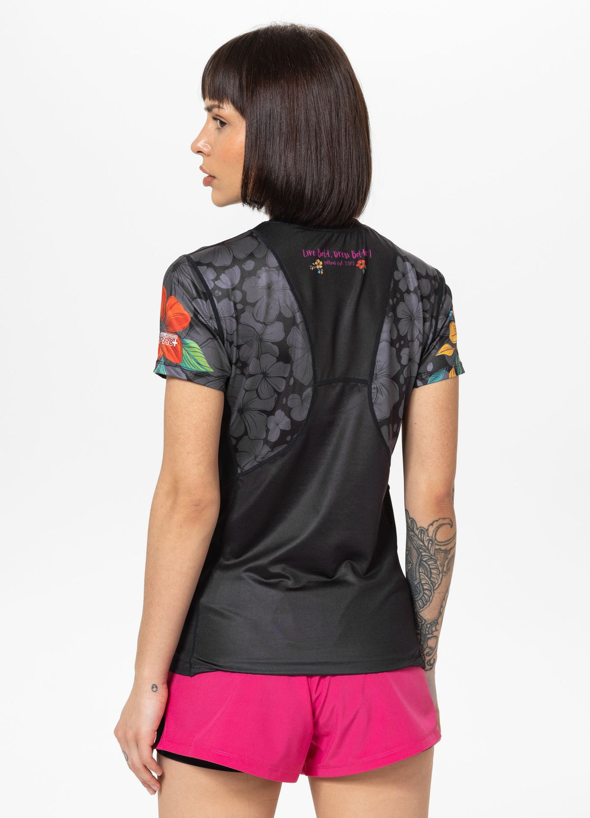 Women's Sports Shirt Mesh HAPPY-PIT - Black