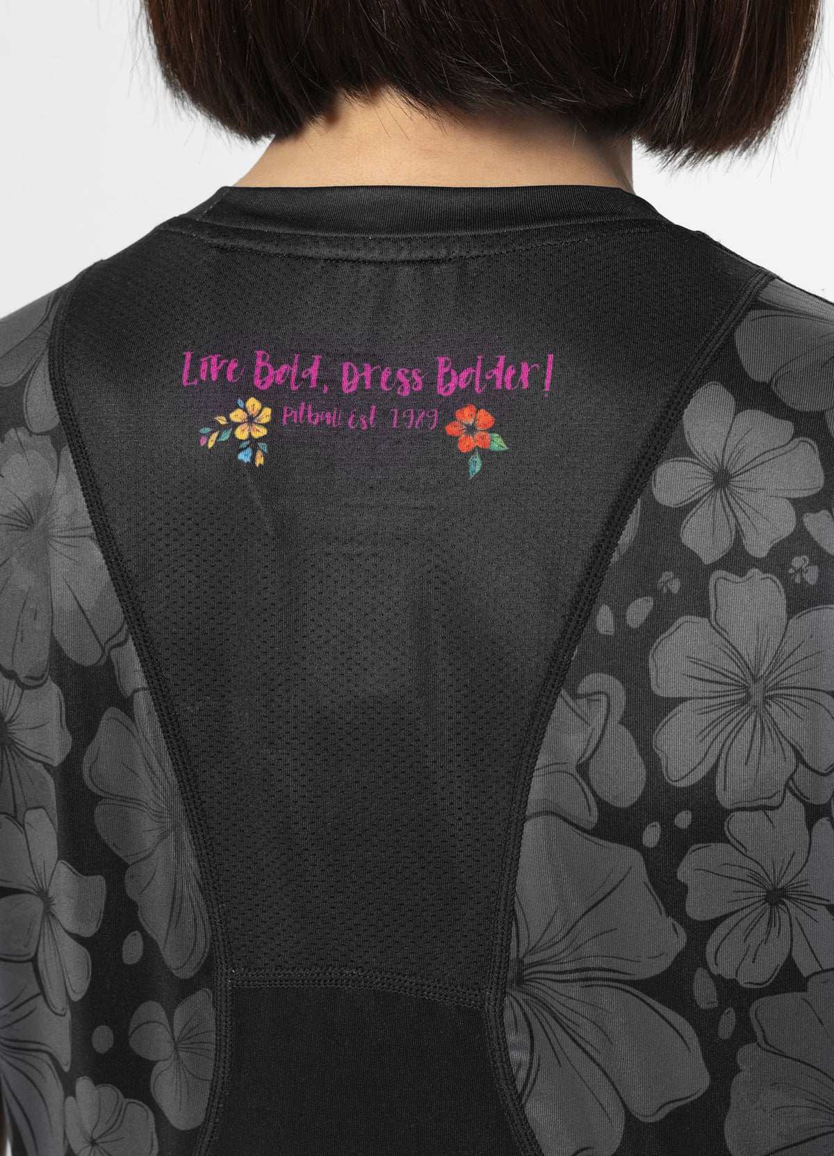 Women's Sports Shirt Mesh HAPPY-PIT - Black