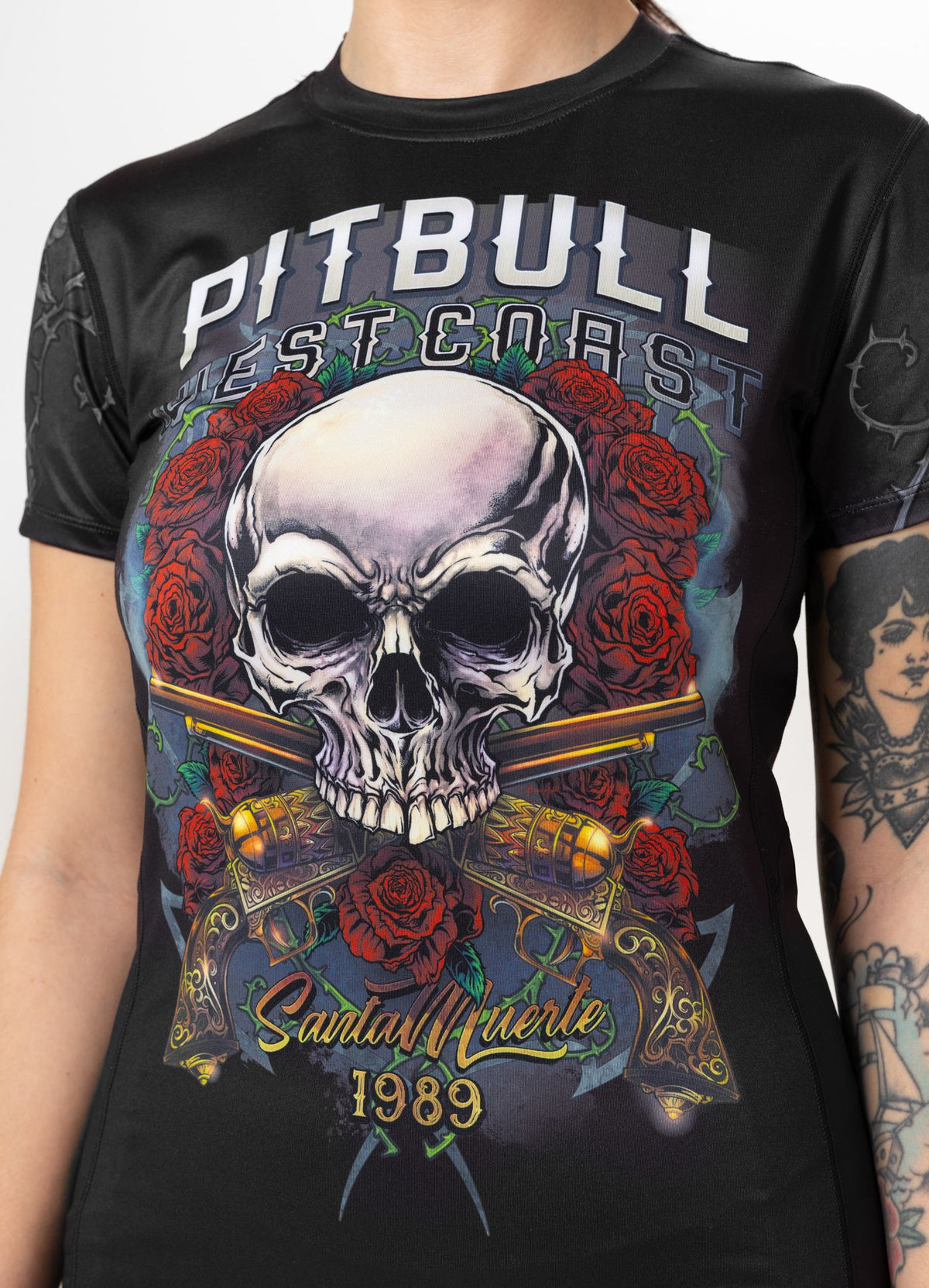 Women's sports shirt Mesh SANTA MUERTE