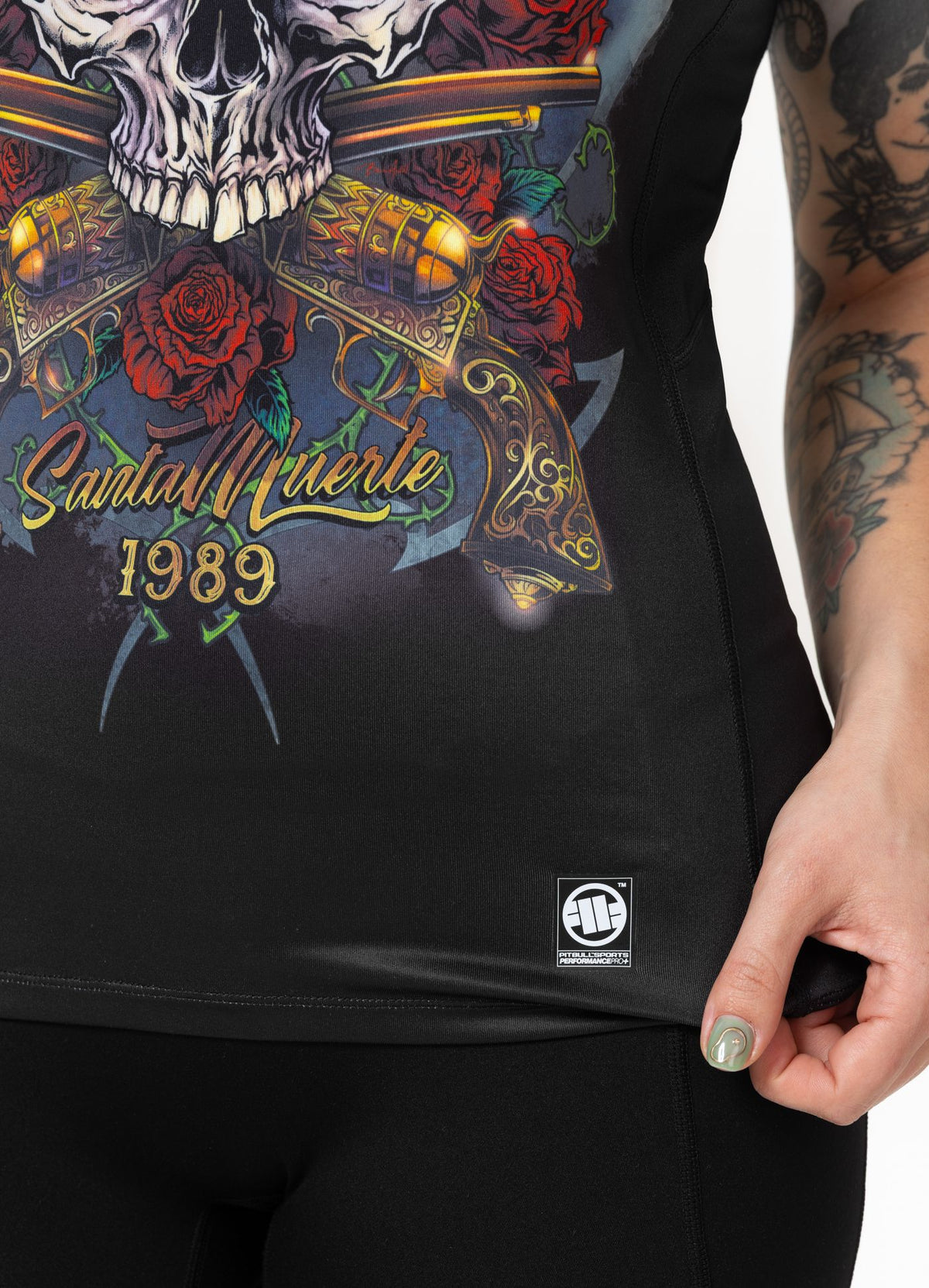 Women's sports shirt Mesh SANTA MUERTE