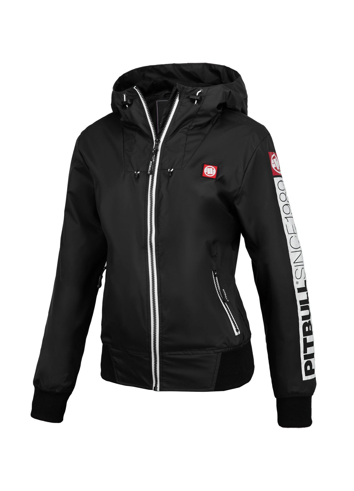 Women&#39;s transitional hooded jacket Aaricia Sleeve Logo