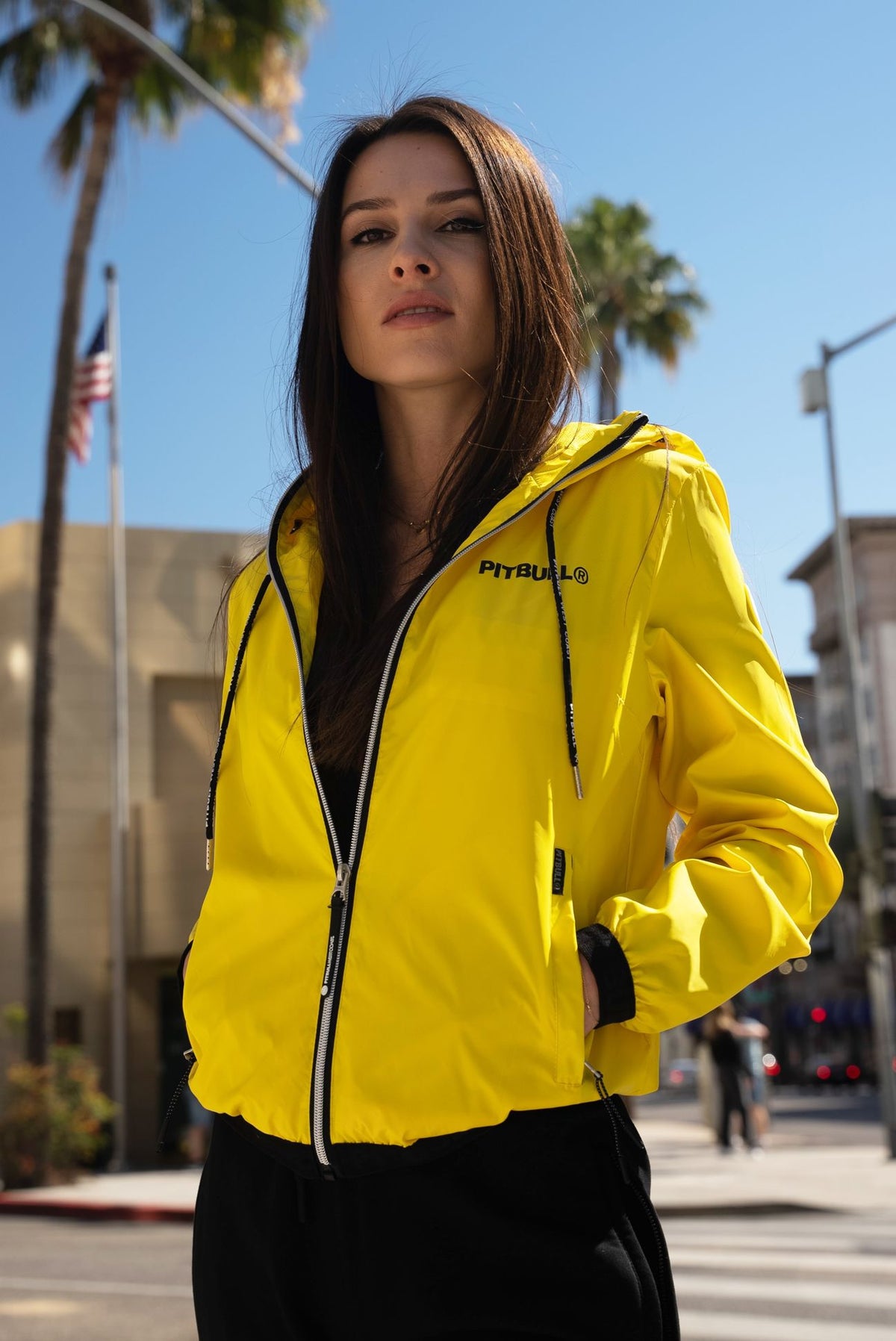 Women&#39;s transitional hooded jacket Dahlia