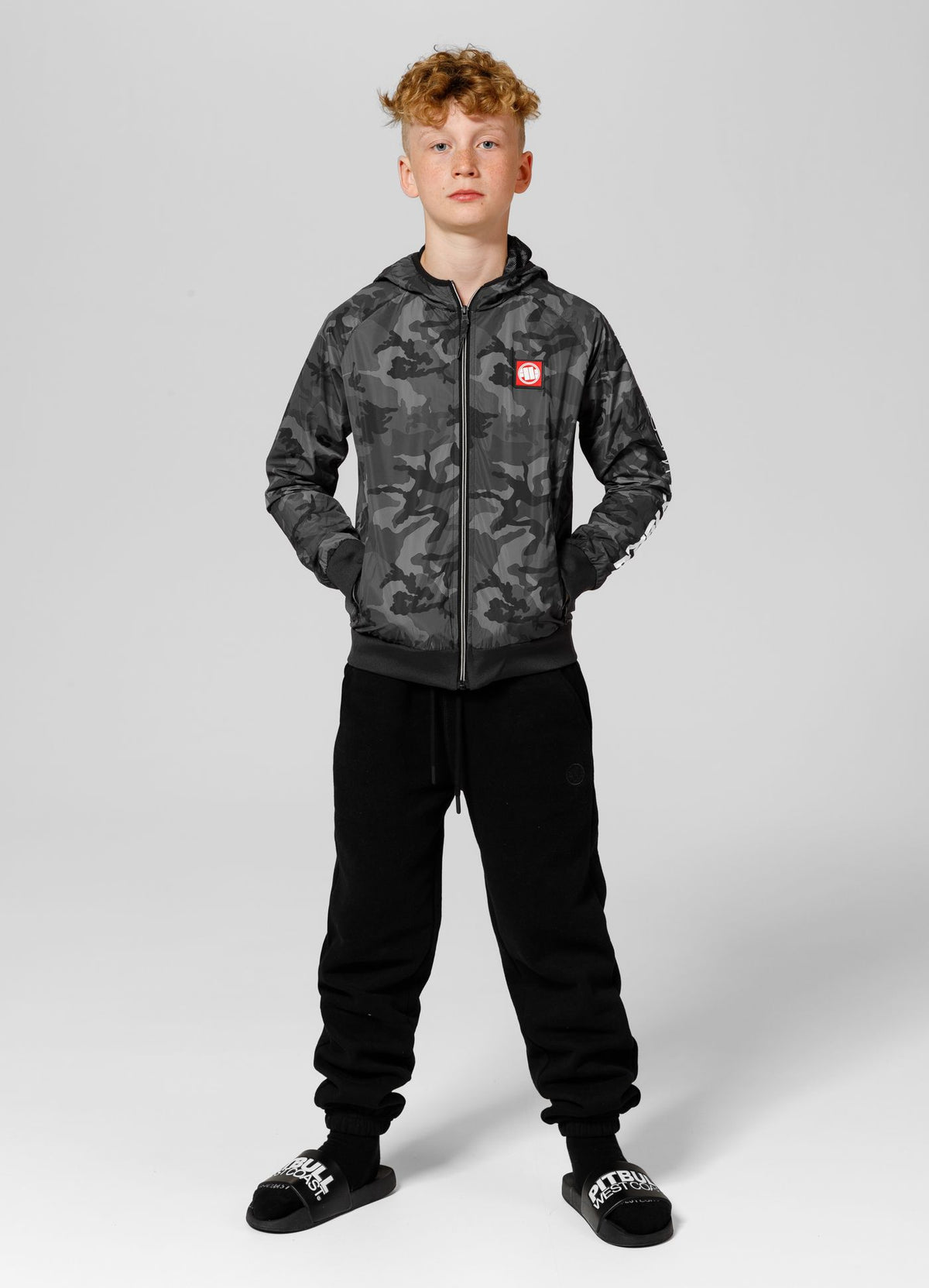 Kids transitional hooded jacket Athletic Sleeve Junior