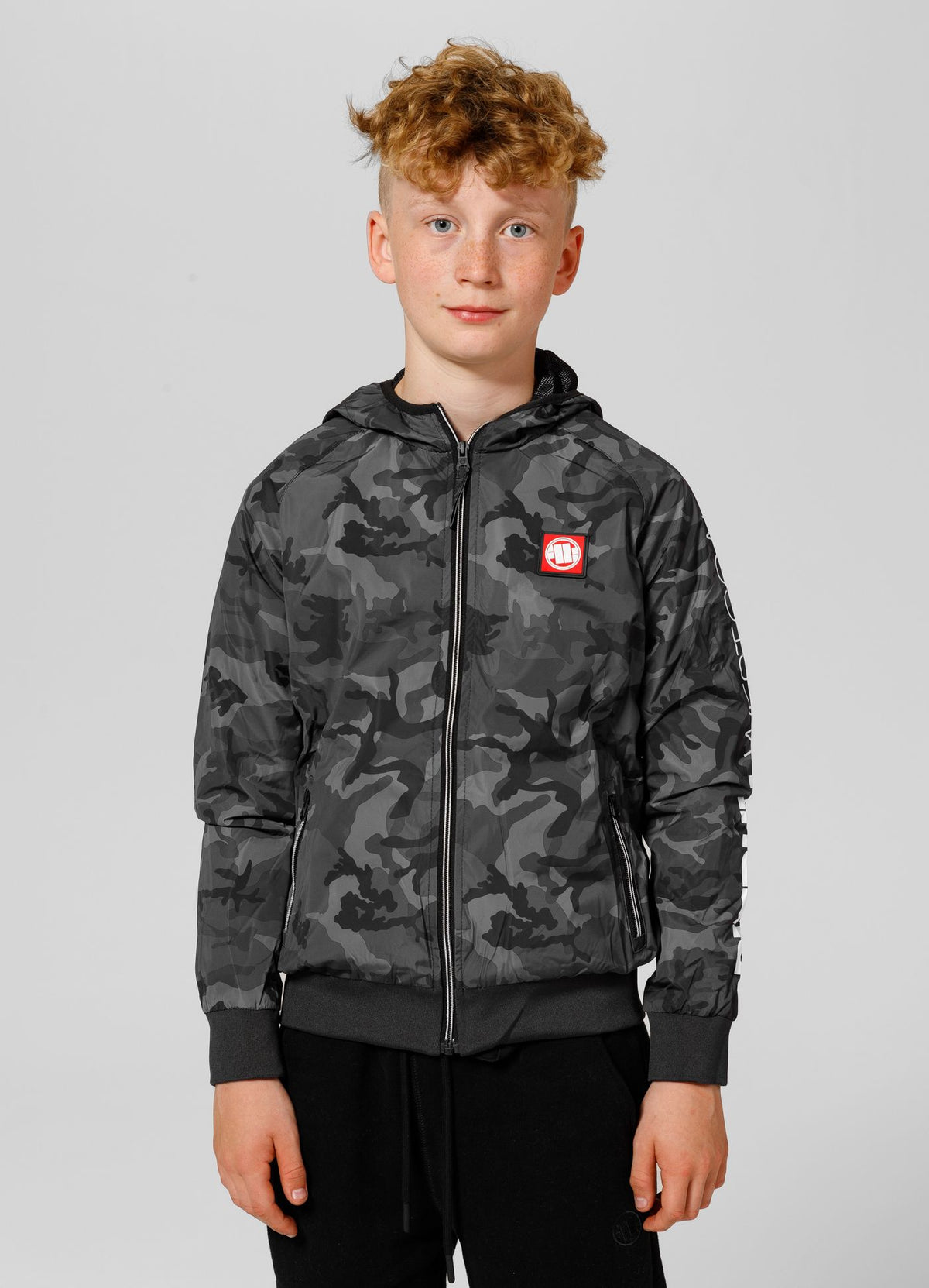 Kids transitional hooded jacket Athletic Sleeve Junior