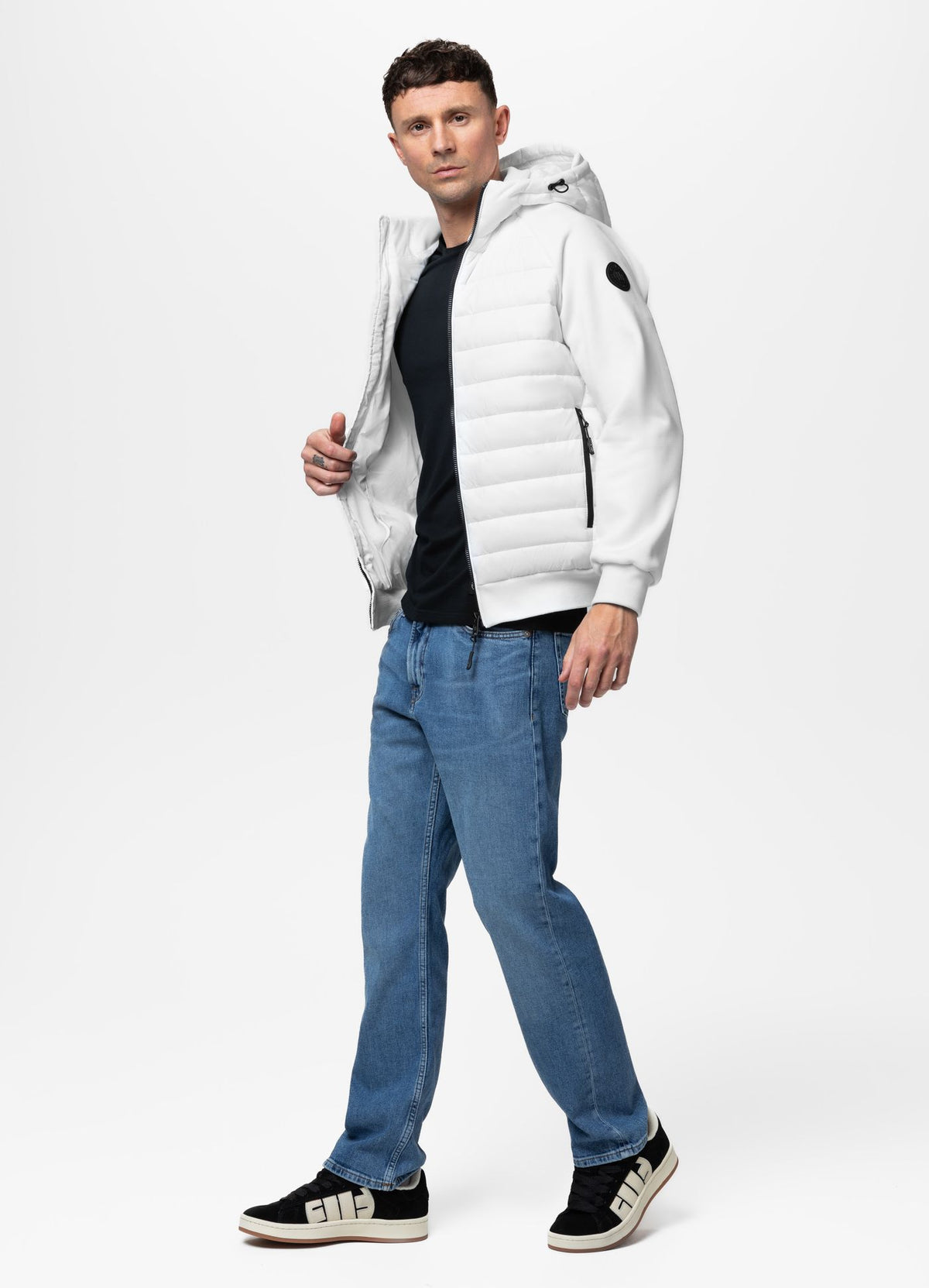 PALOMAR Hybrid transitional hooded jacket