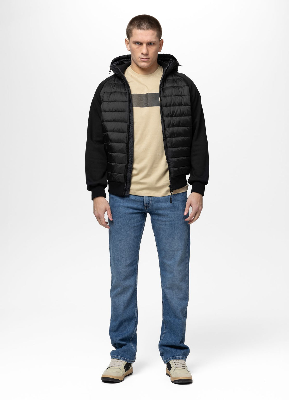 PALOMAR Hybrid transitional hooded jacket
