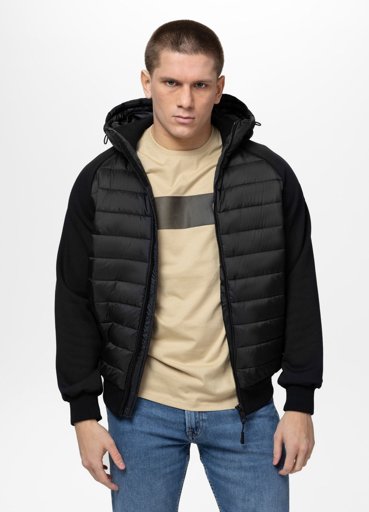 PALOMAR Hybrid transitional hooded jacket