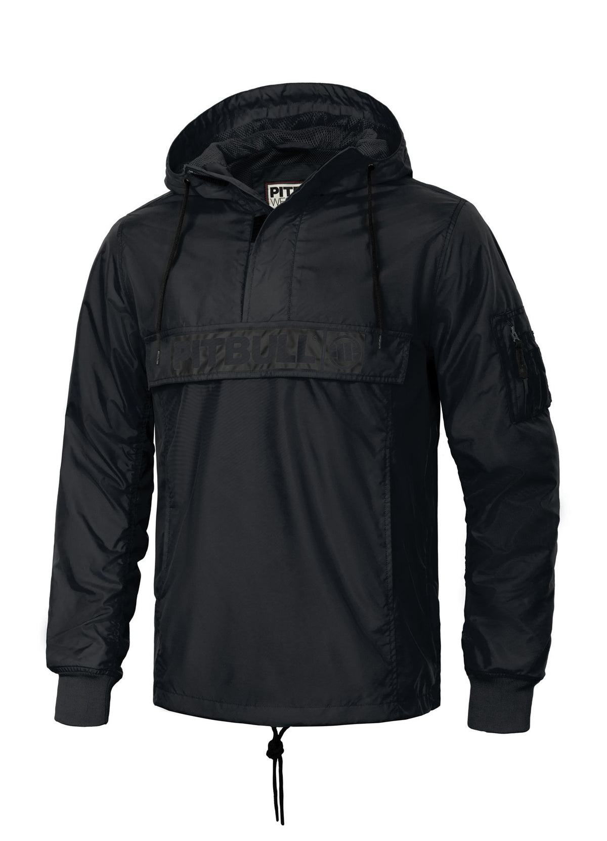 Men&#39;s Kangaroo hooded jacket Loring - Black