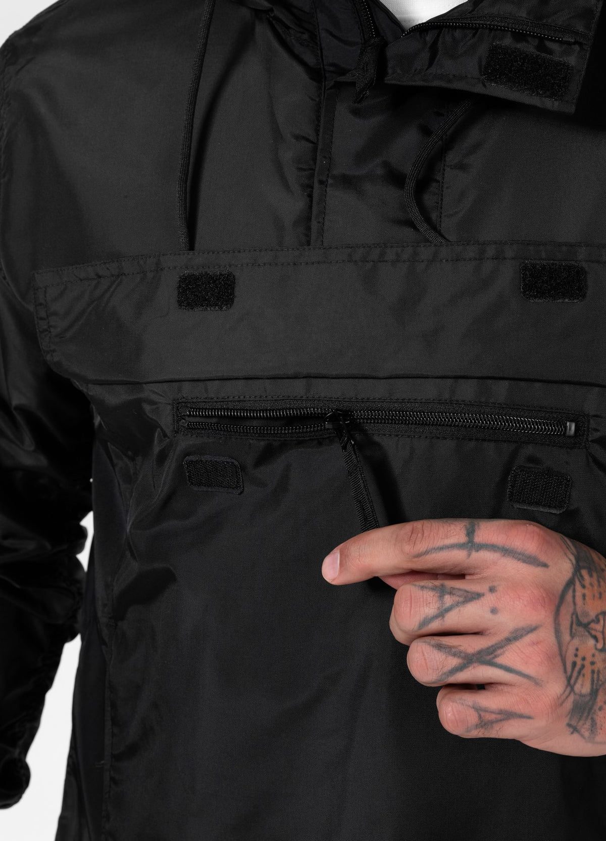 Men&#39;s Kangaroo hooded jacket Loring - Black