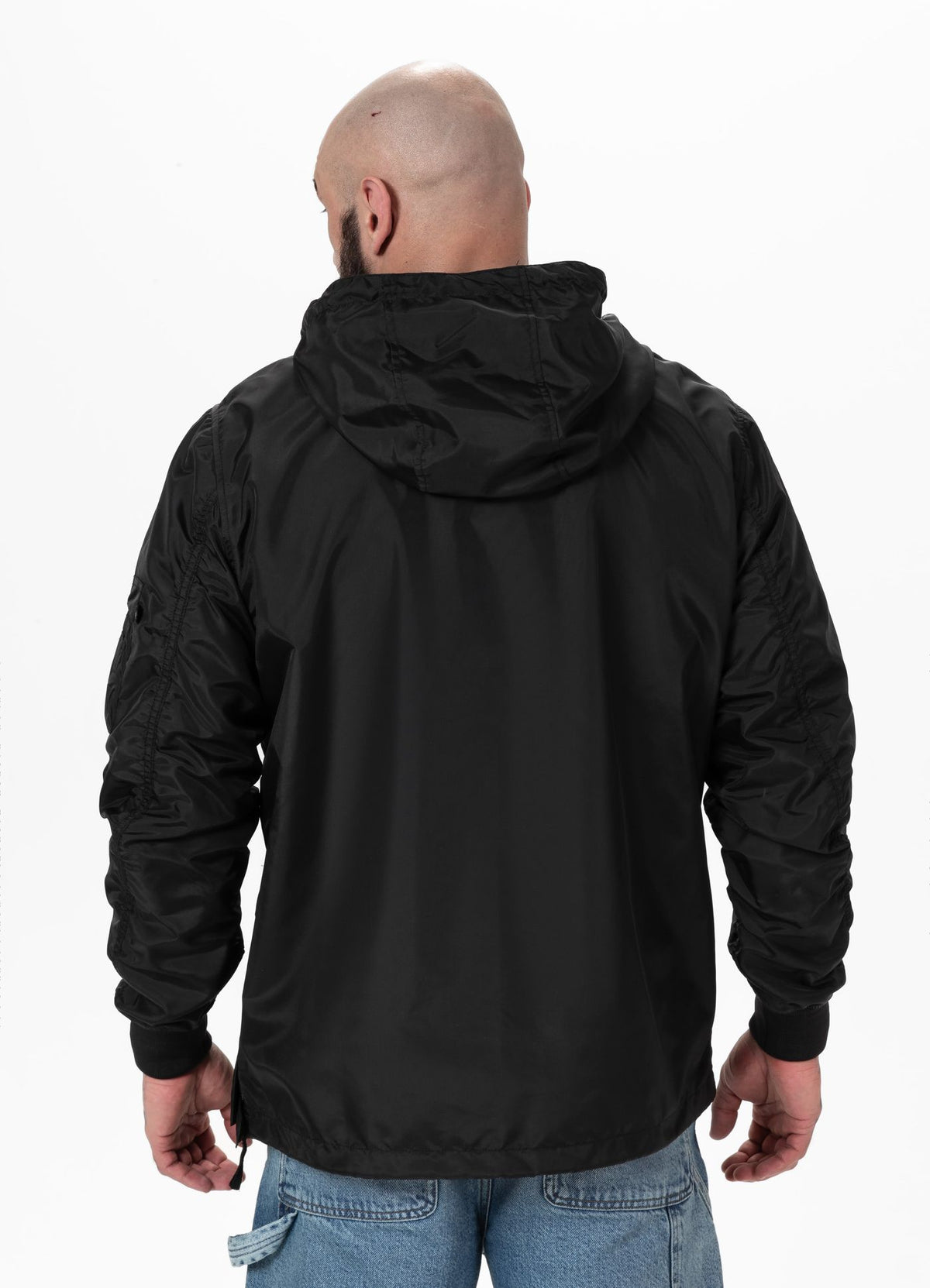 Men&#39;s Kangaroo hooded jacket Loring - Black