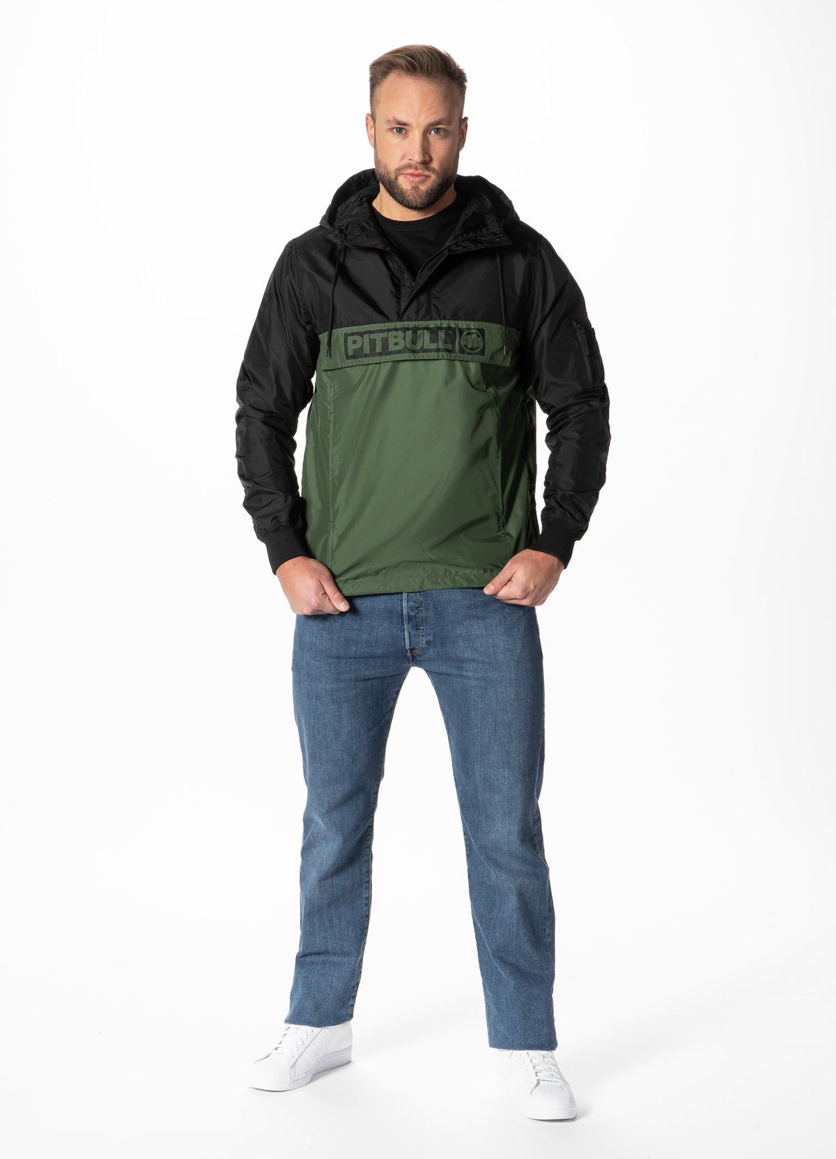 Kangaroo hooded jacket Two-Color Loring