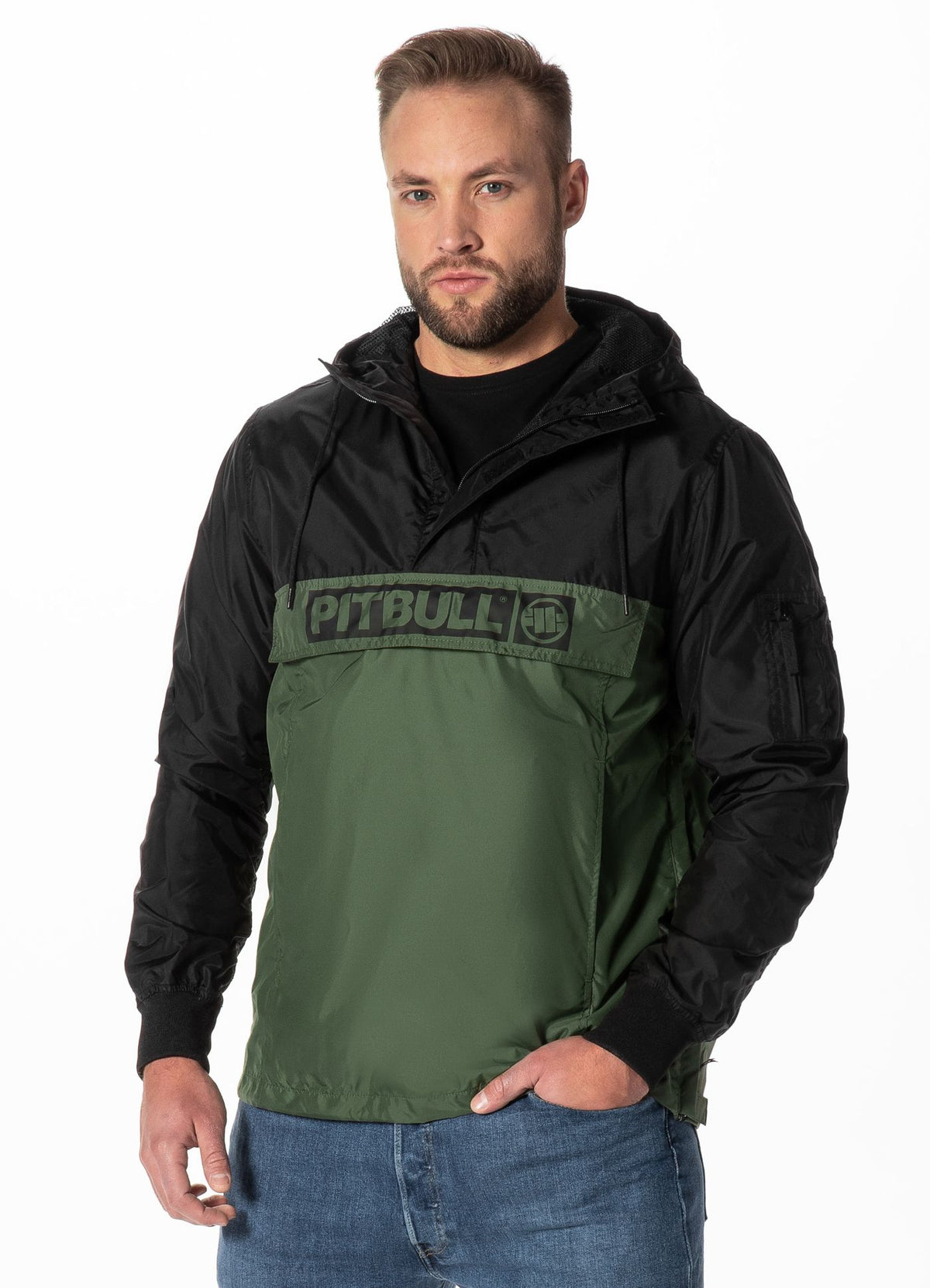 Kangaroo hooded jacket Two-Color Loring