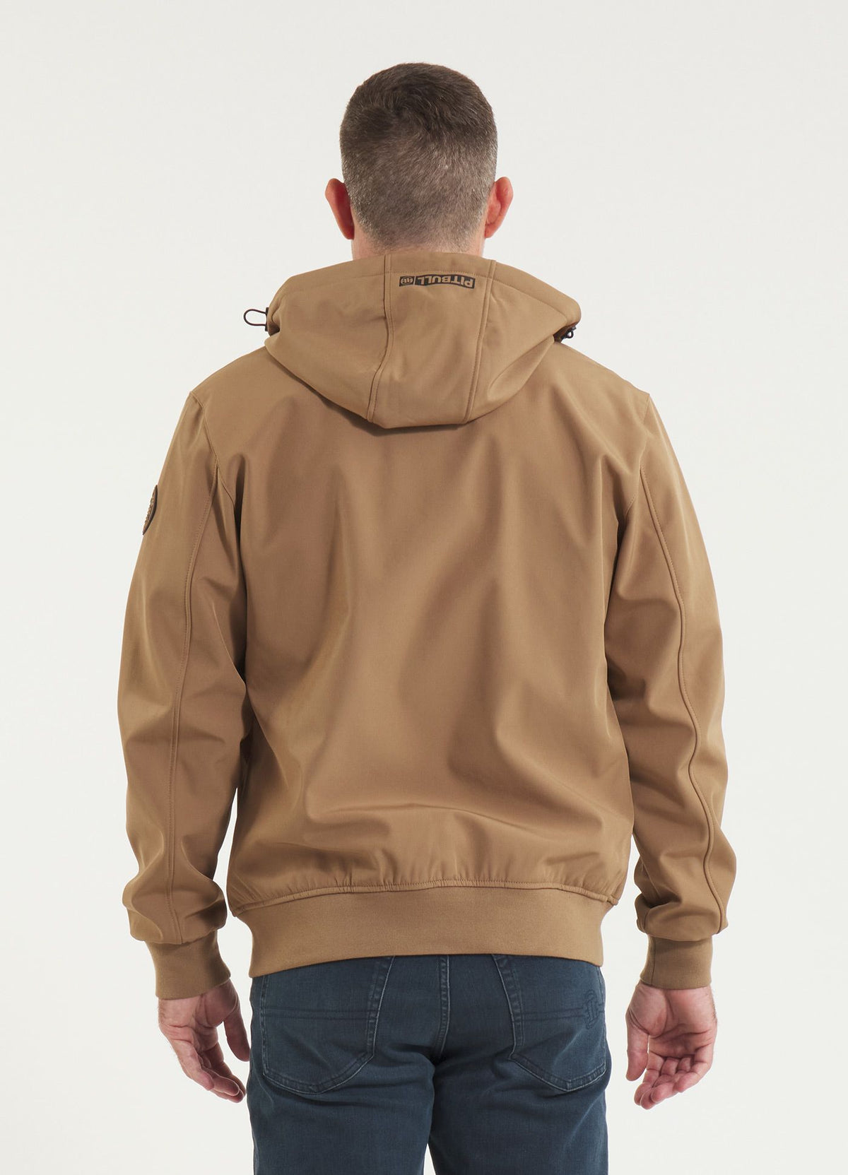 Men&#39;s hooded Softshell jacket Midway II - Coyote brown