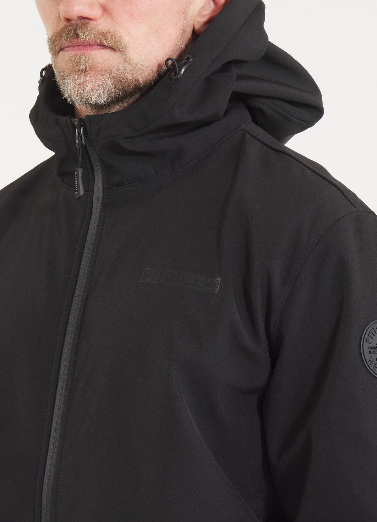 Men&#39;s hooded Softshell jacket Midway II - Black