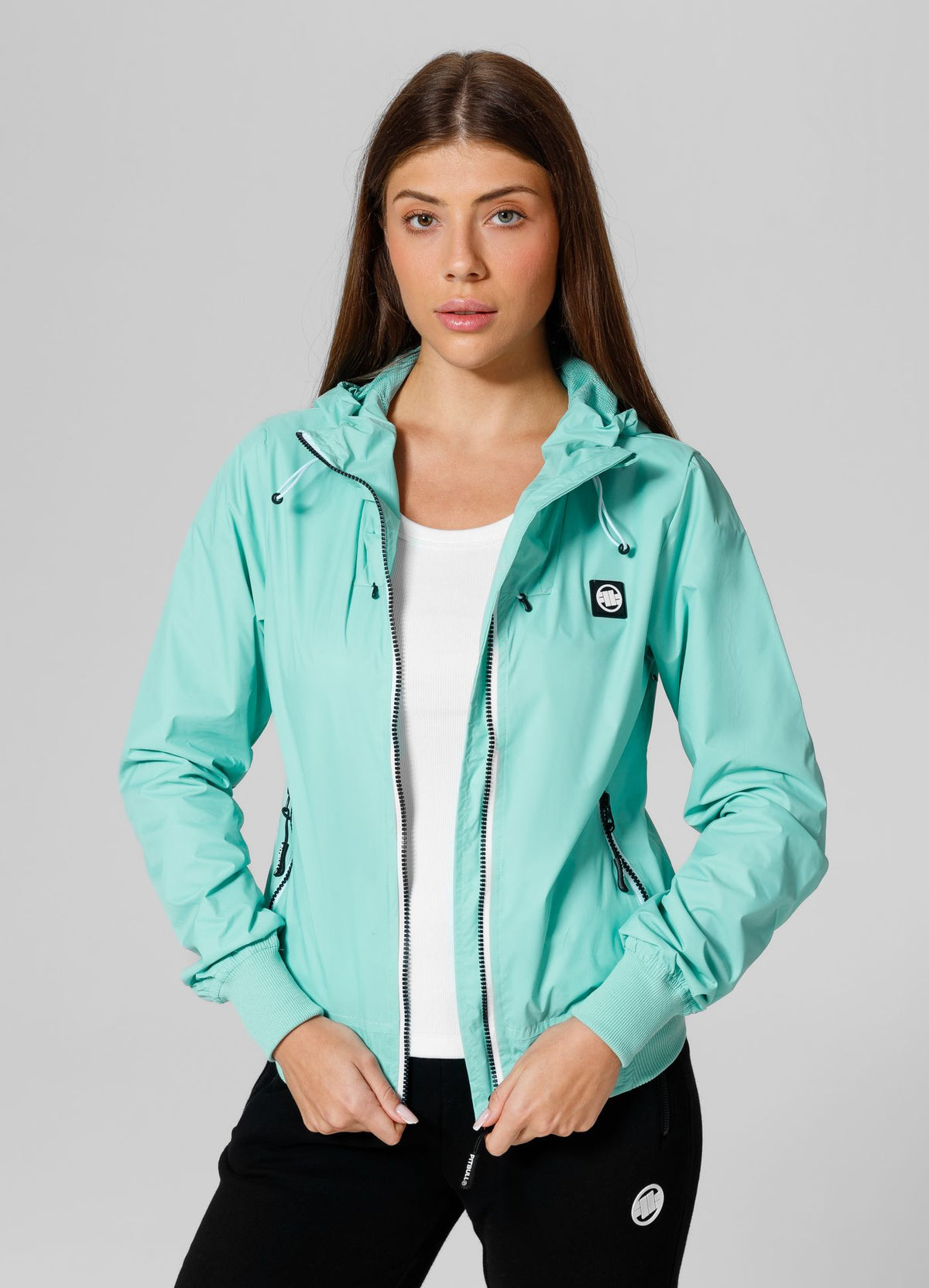 Women&#39;s transitional hooded jacket Aaricia Logo