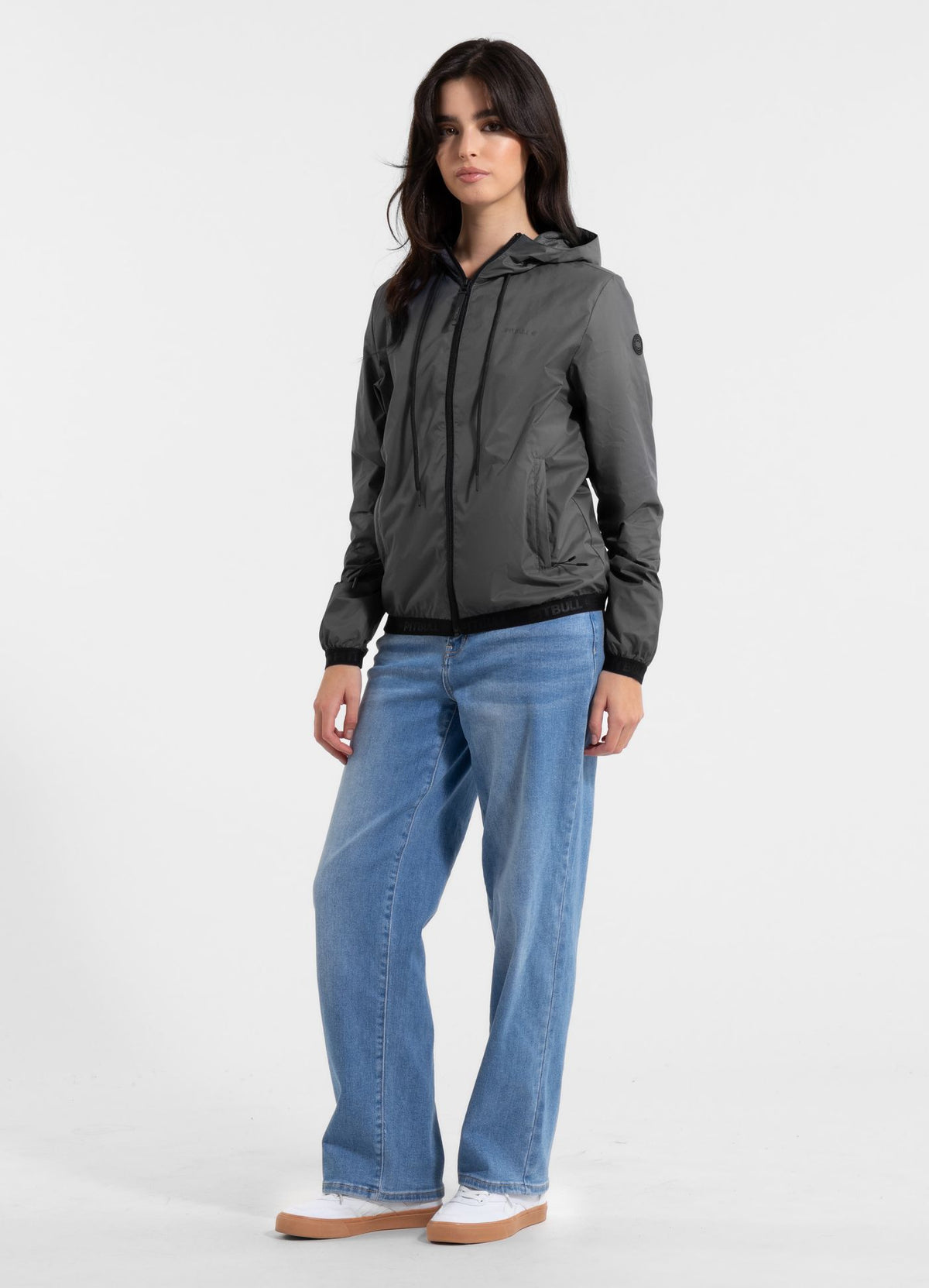 Women's hooded jacket PRIMOSA - Graphite