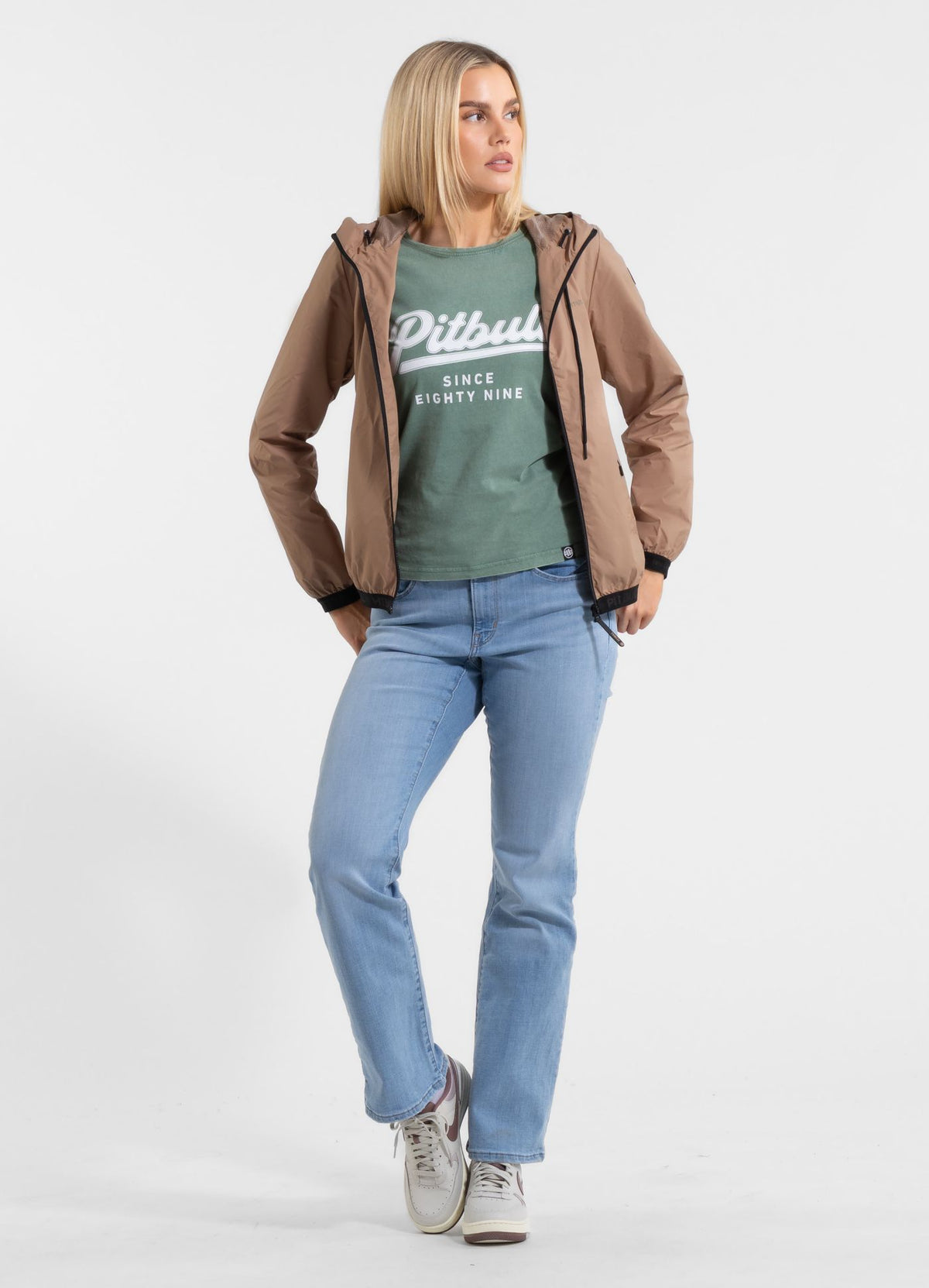 Women's hooded jacket PRIMOSA - Dark Sand