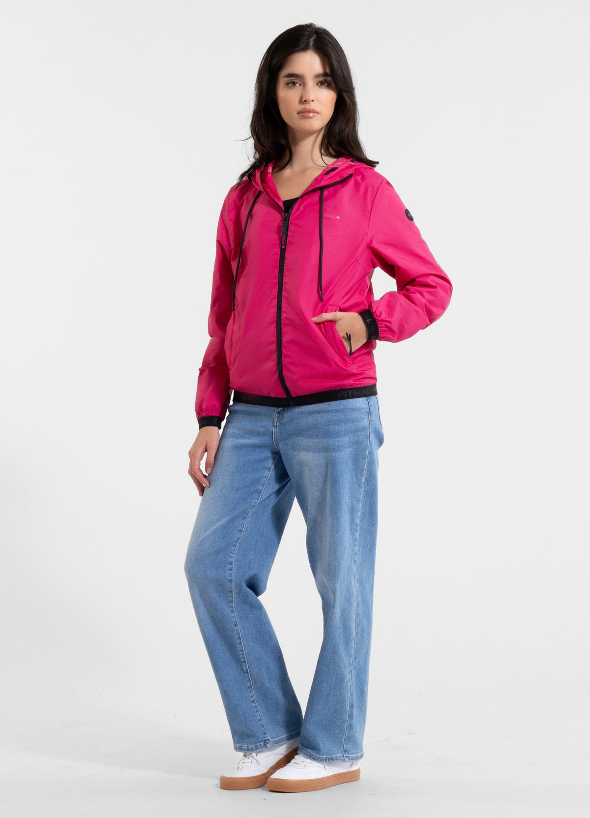 Women&#39;s hooded jacket PRIMOSA - Raspberry