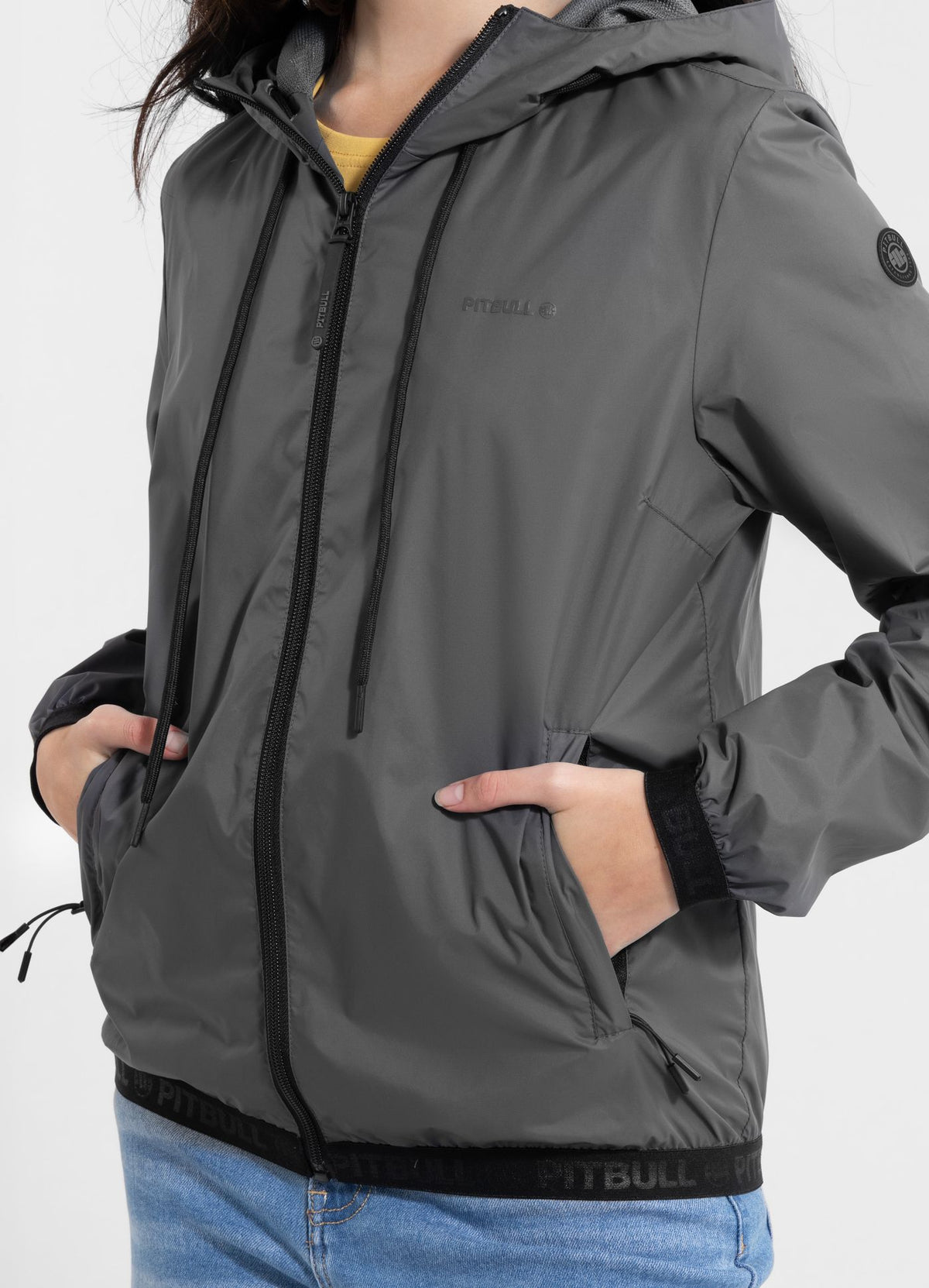 Women's hooded jacket PRIMOSA - Graphite