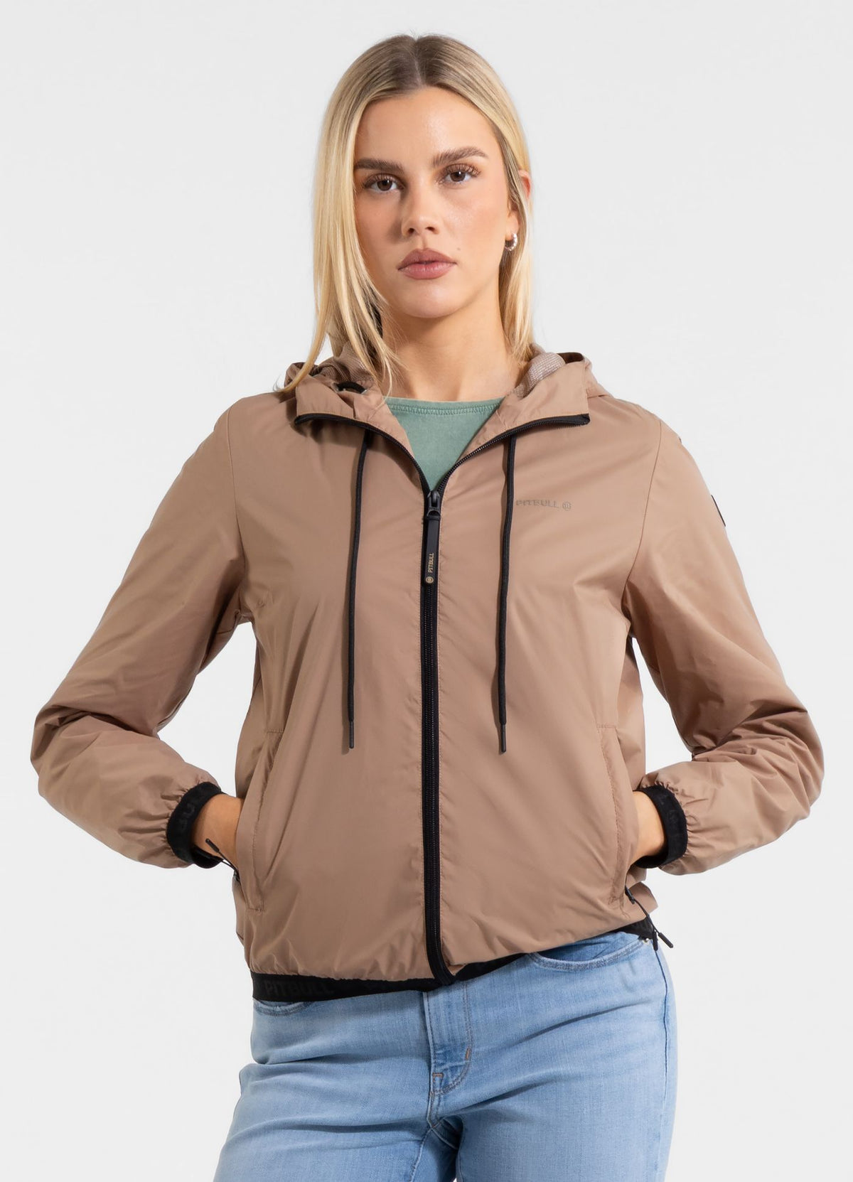 Women's hooded jacket PRIMOSA - Dark Sand