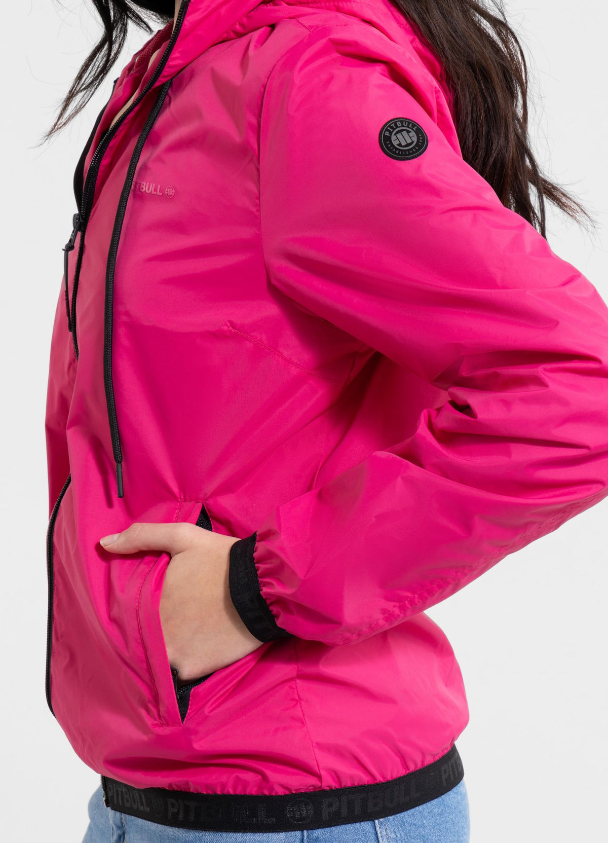 Women&#39;s hooded jacket PRIMOSA - Raspberry