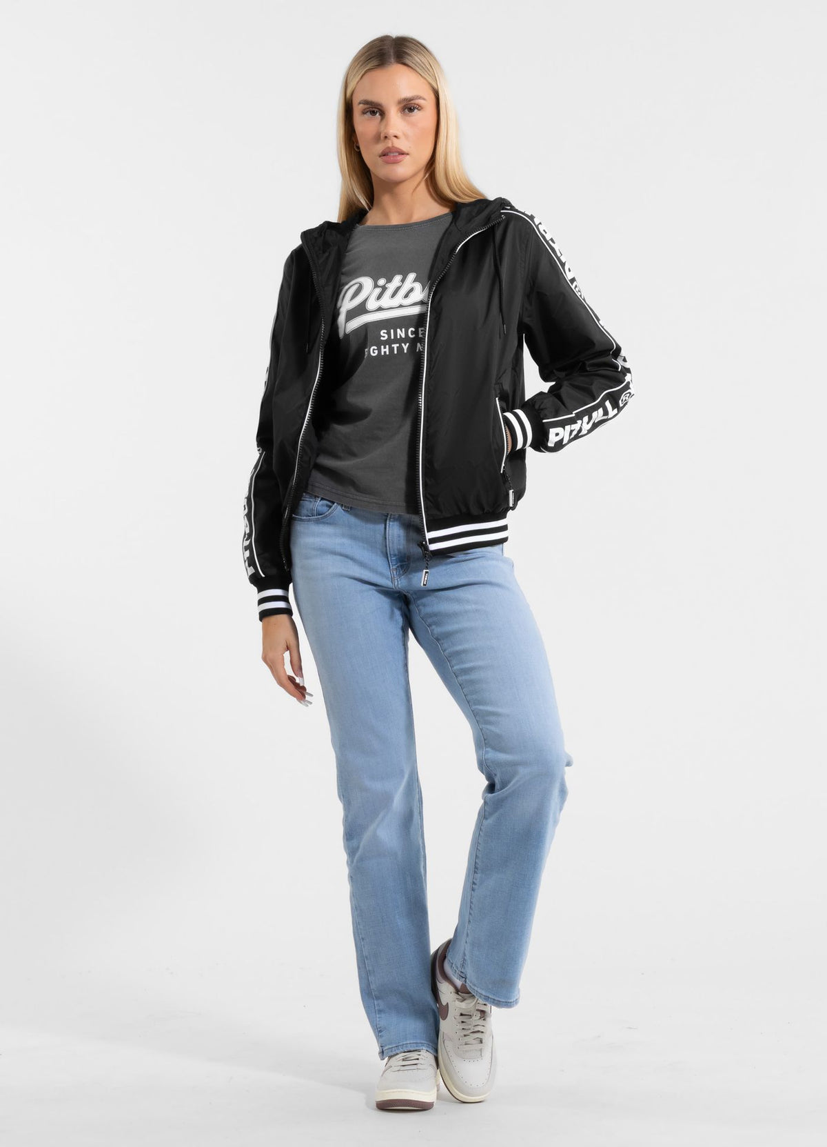 Women&#39;s hooded jacket WHITEWOOD - Black