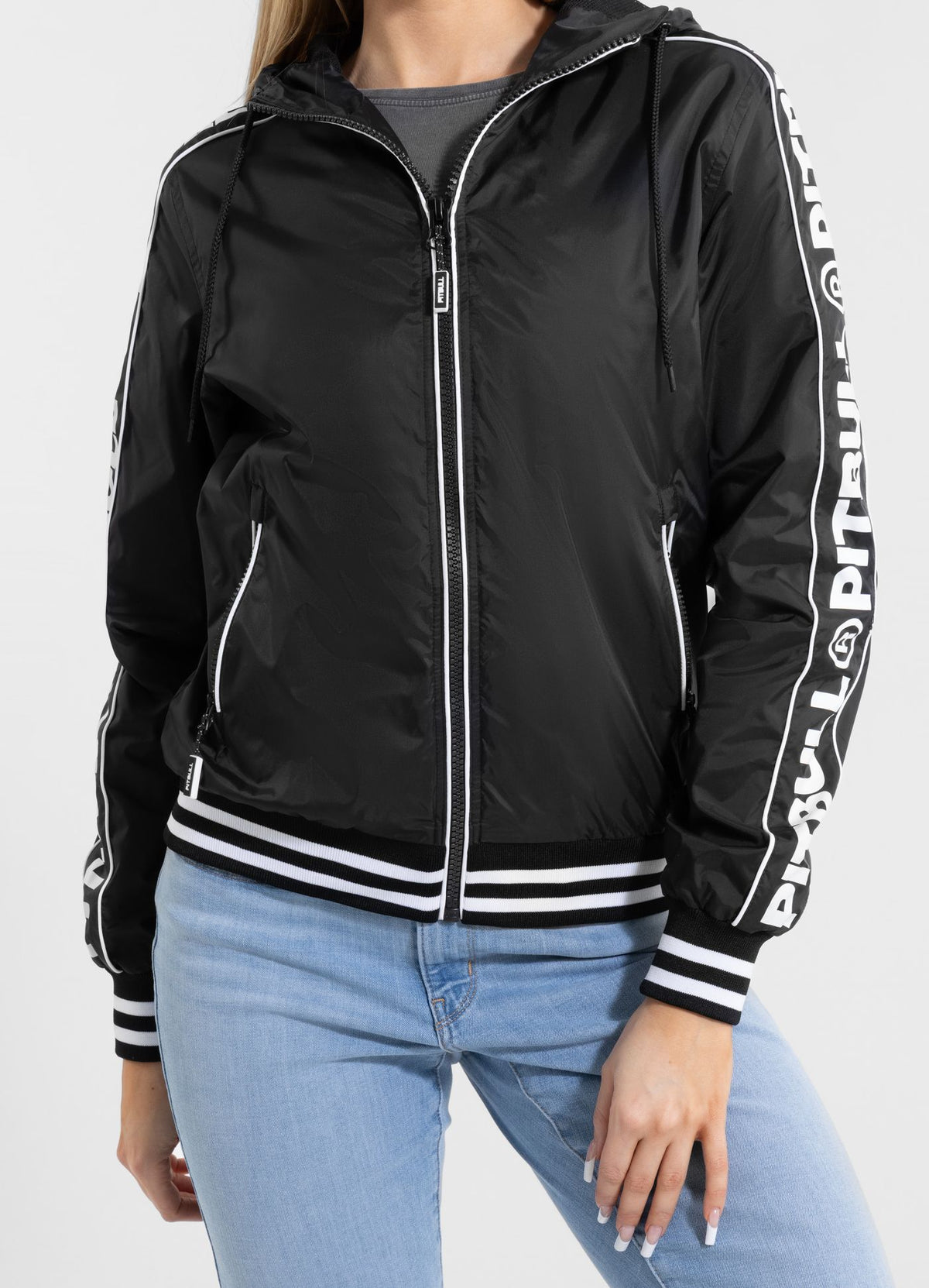 Women&#39;s hooded jacket WHITEWOOD - Black