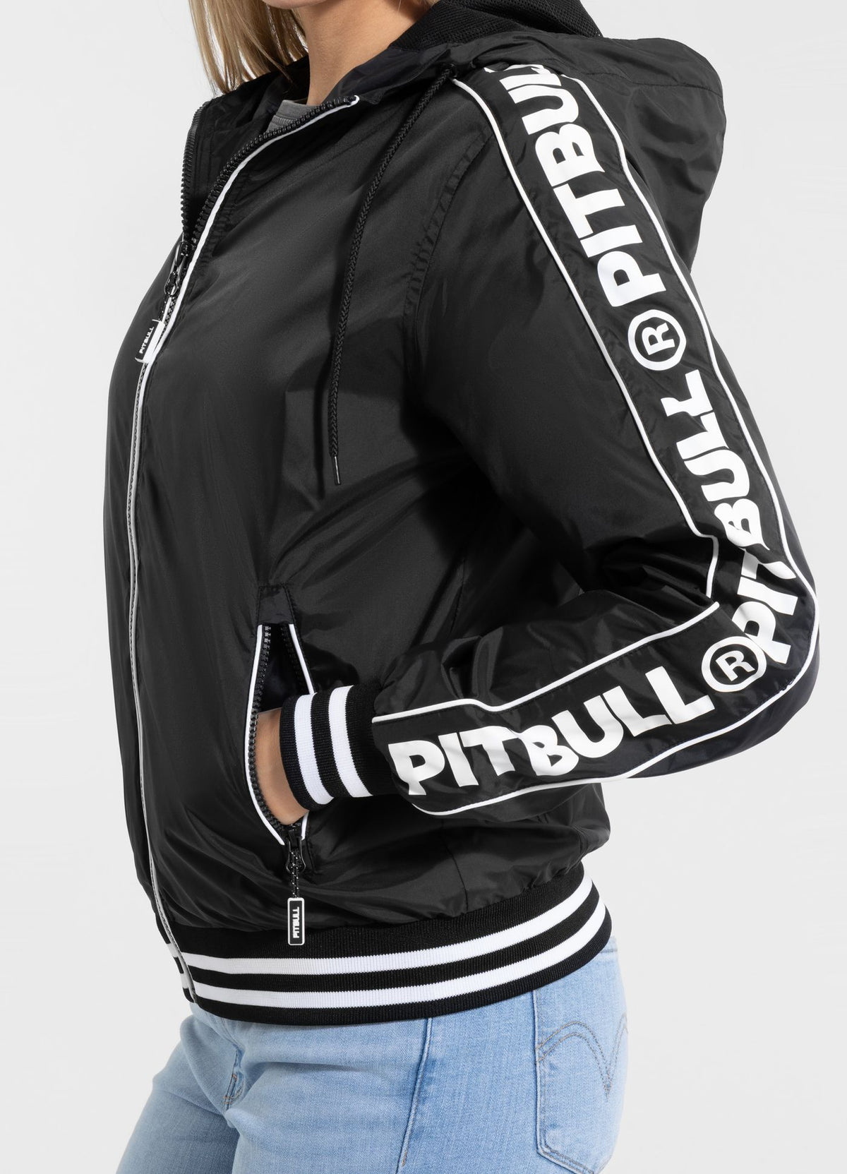 Women&#39;s hooded jacket WHITEWOOD - Black