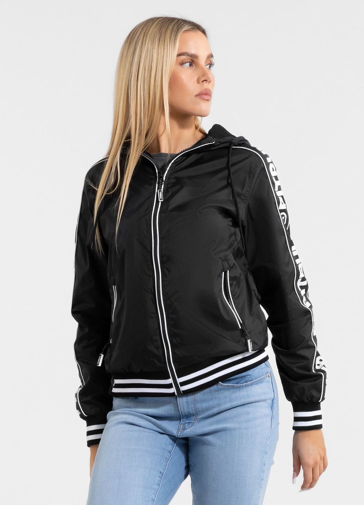 Women&#39;s hooded jacket WHITEWOOD - Black