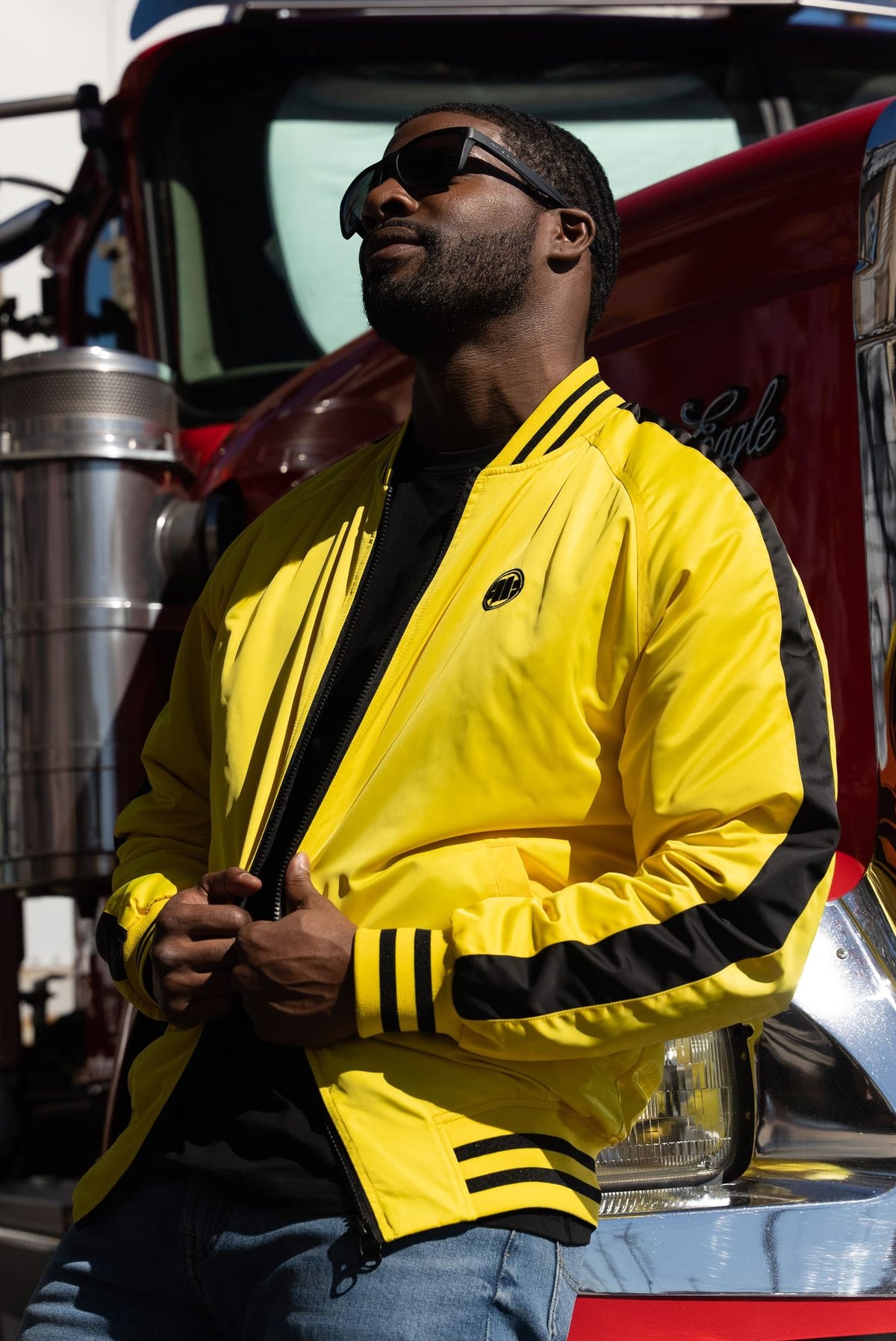 Transitional two-sided jacket Broadway Big Logo