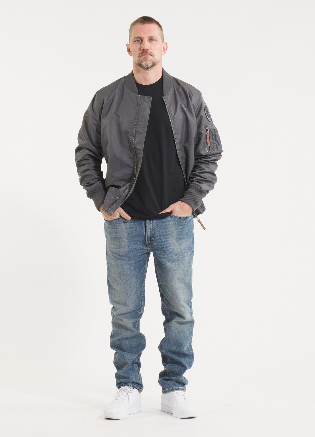 Men&#39;s jacket MA-1 Logo - Graphite