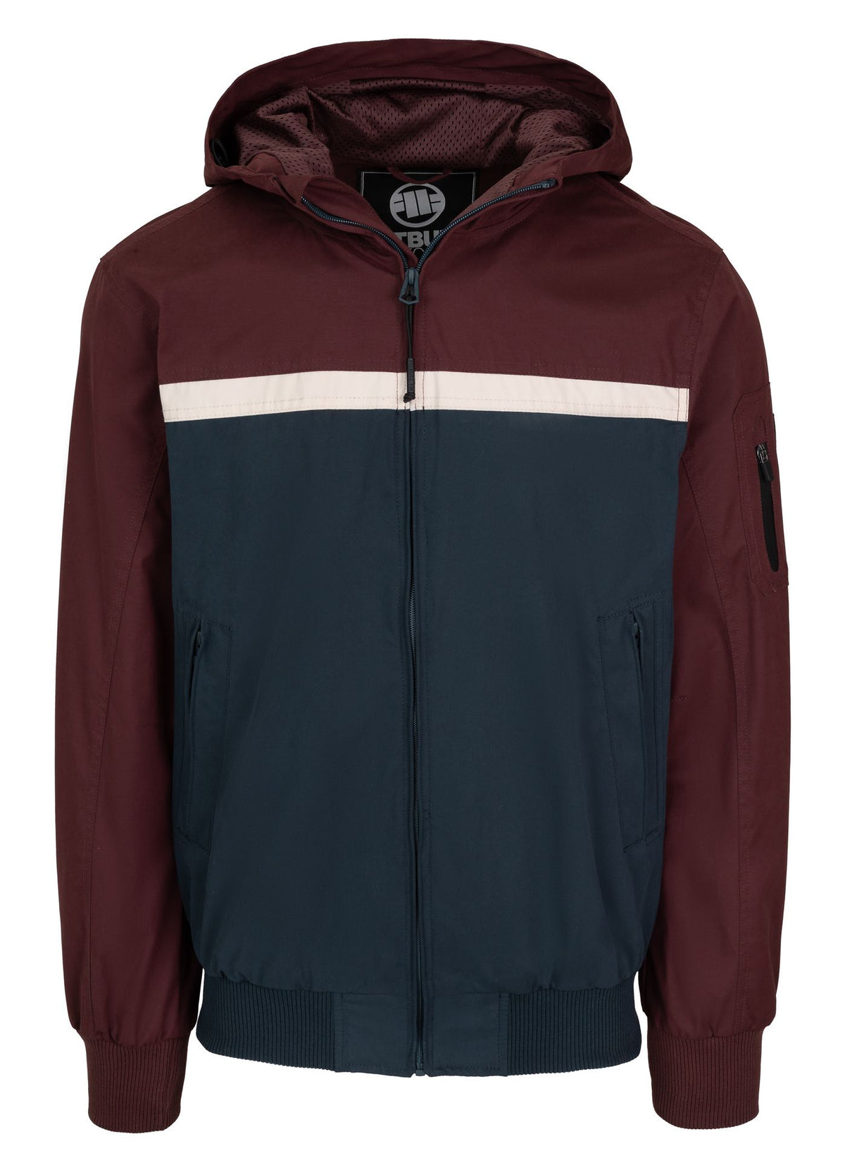Men&#39;s hooded jacket 2 Color Longwood - Burgundy/Navy
