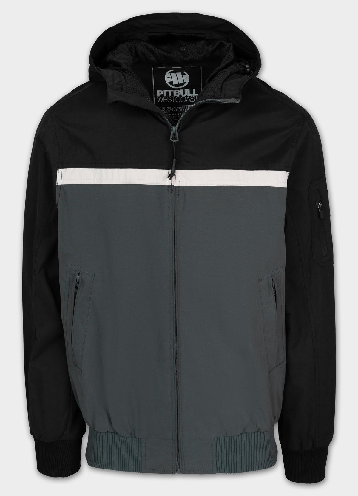 Men&#39;s hooded jacket 2 Color Longwood - Black/Gray