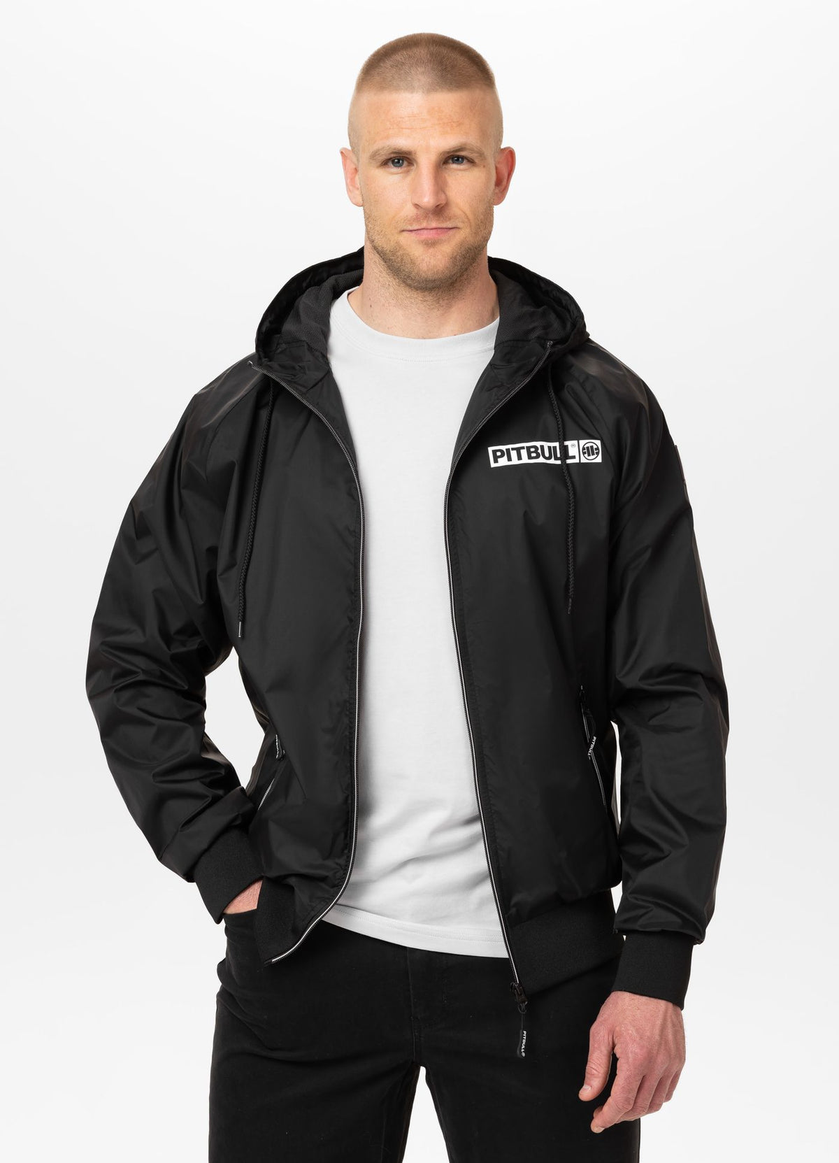 Men&#39;s hooded jacket Athletic Hilltop - Black
