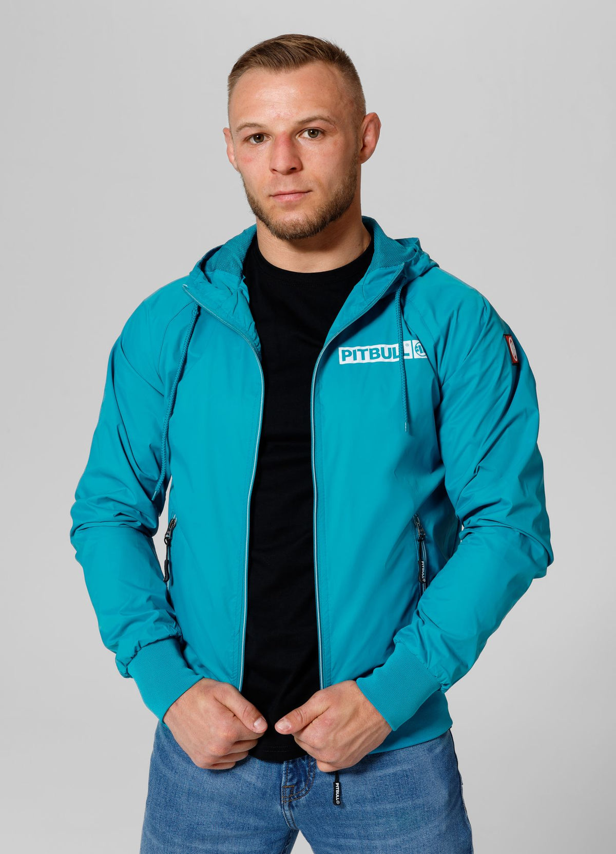 Men&#39;s transitional hooded jacket Athletic Logo