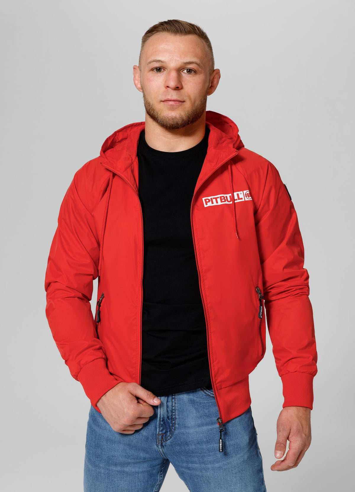 Men&#39;s transitional hooded jacket Athletic Logo