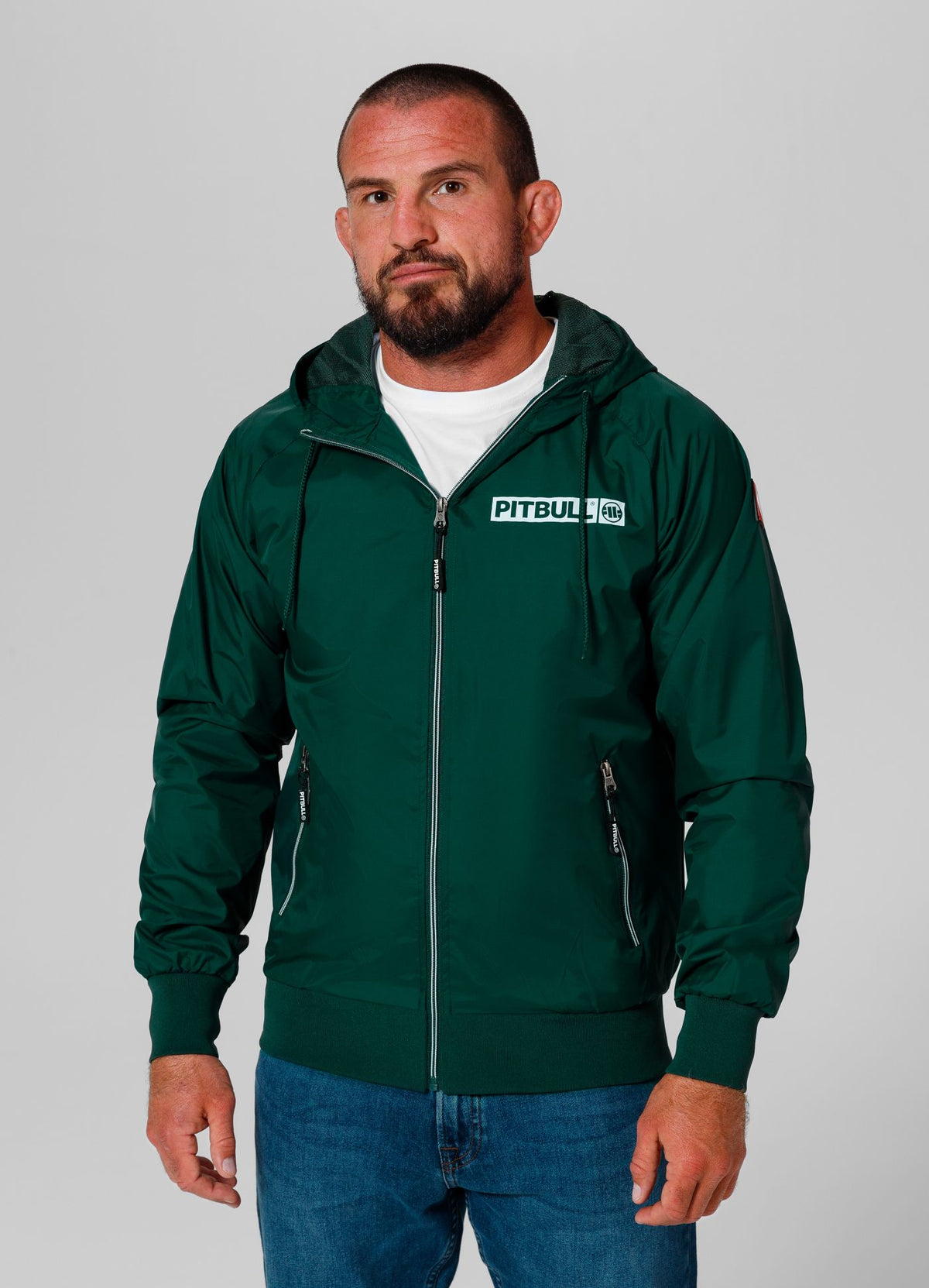 Men&#39;s transitional hooded jacket Athletic Logo