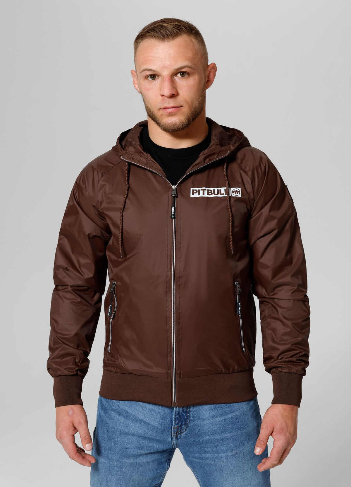 Men&#39;s transitional hooded jacket Athletic Logo