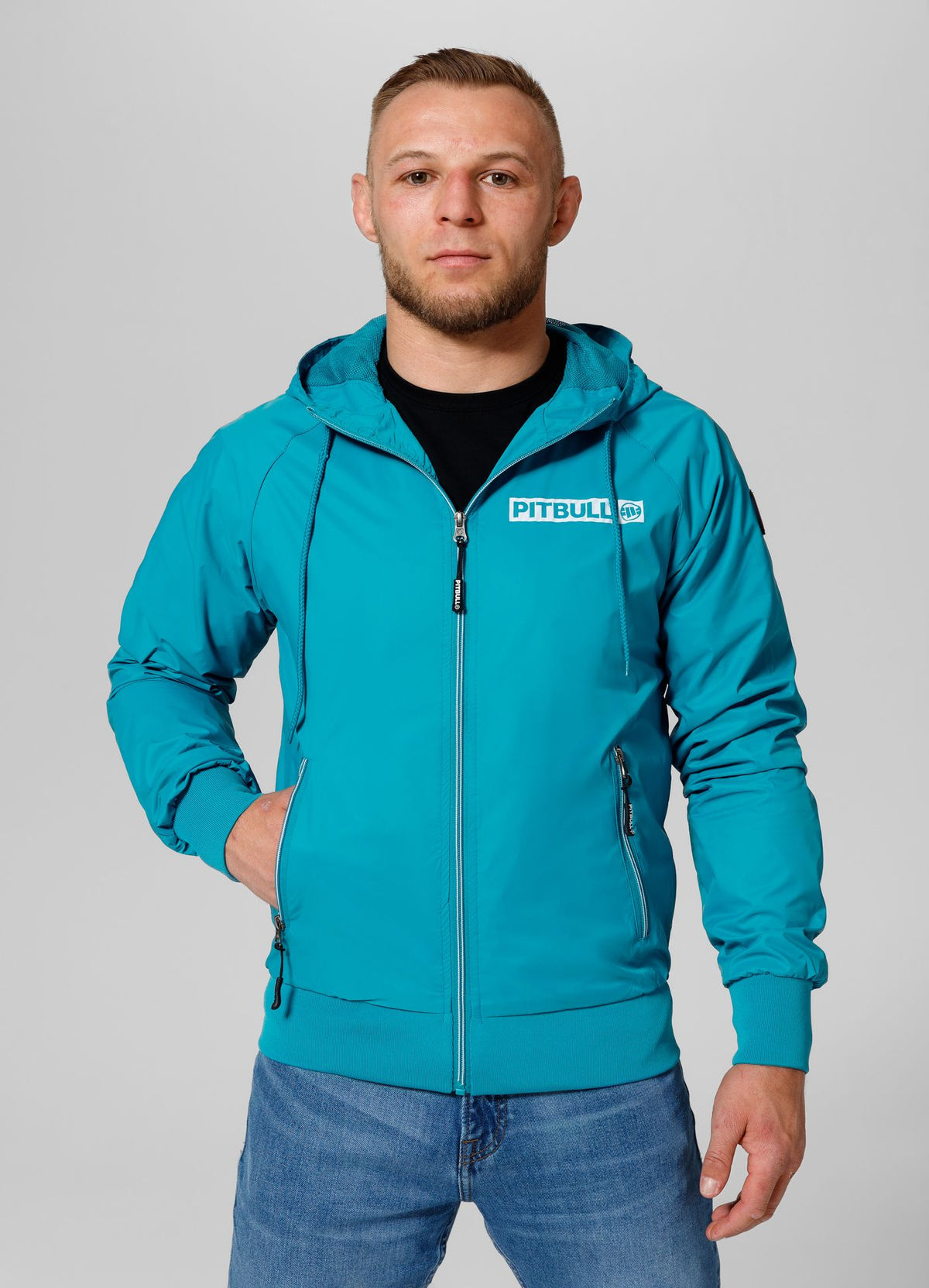 Men&#39;s transitional hooded jacket Athletic Logo