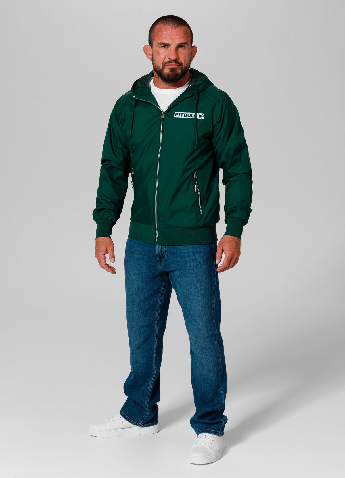 Men&#39;s transitional hooded jacket Athletic Logo